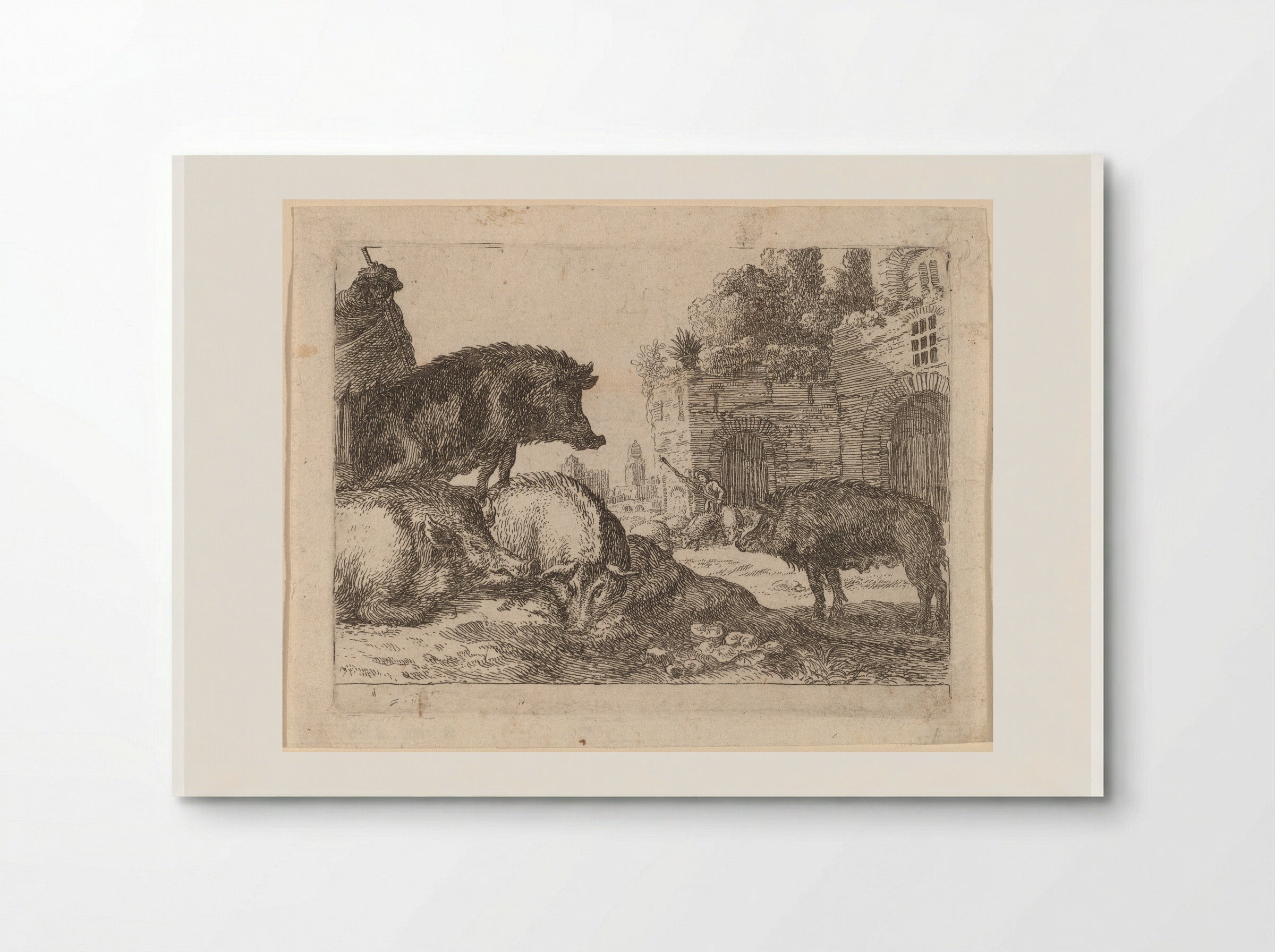 Pigs - Herman van Swanevelt - Poster
