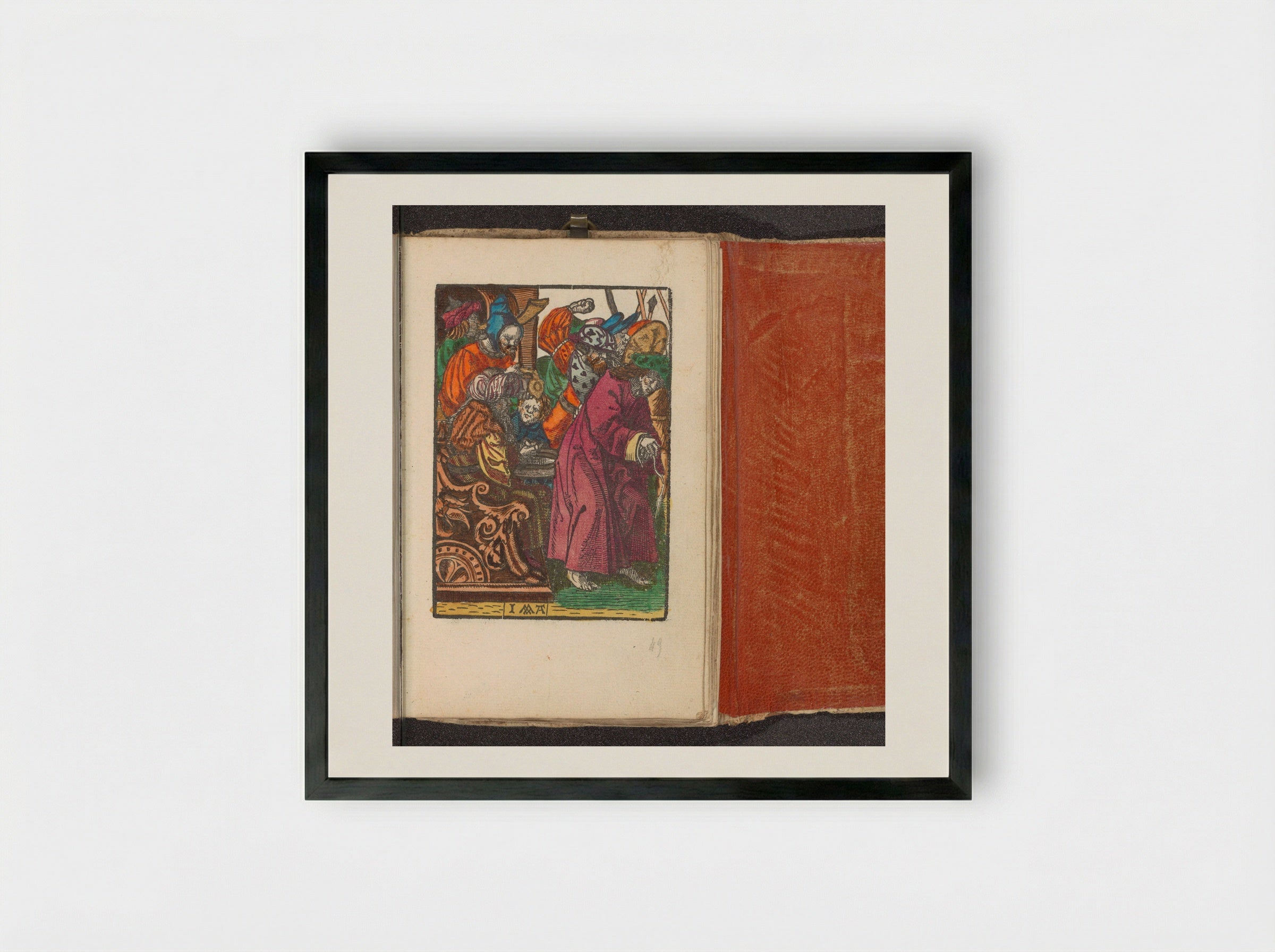 Pilate Washing His Hands - Doen Pietersz. - Framed Print Black
