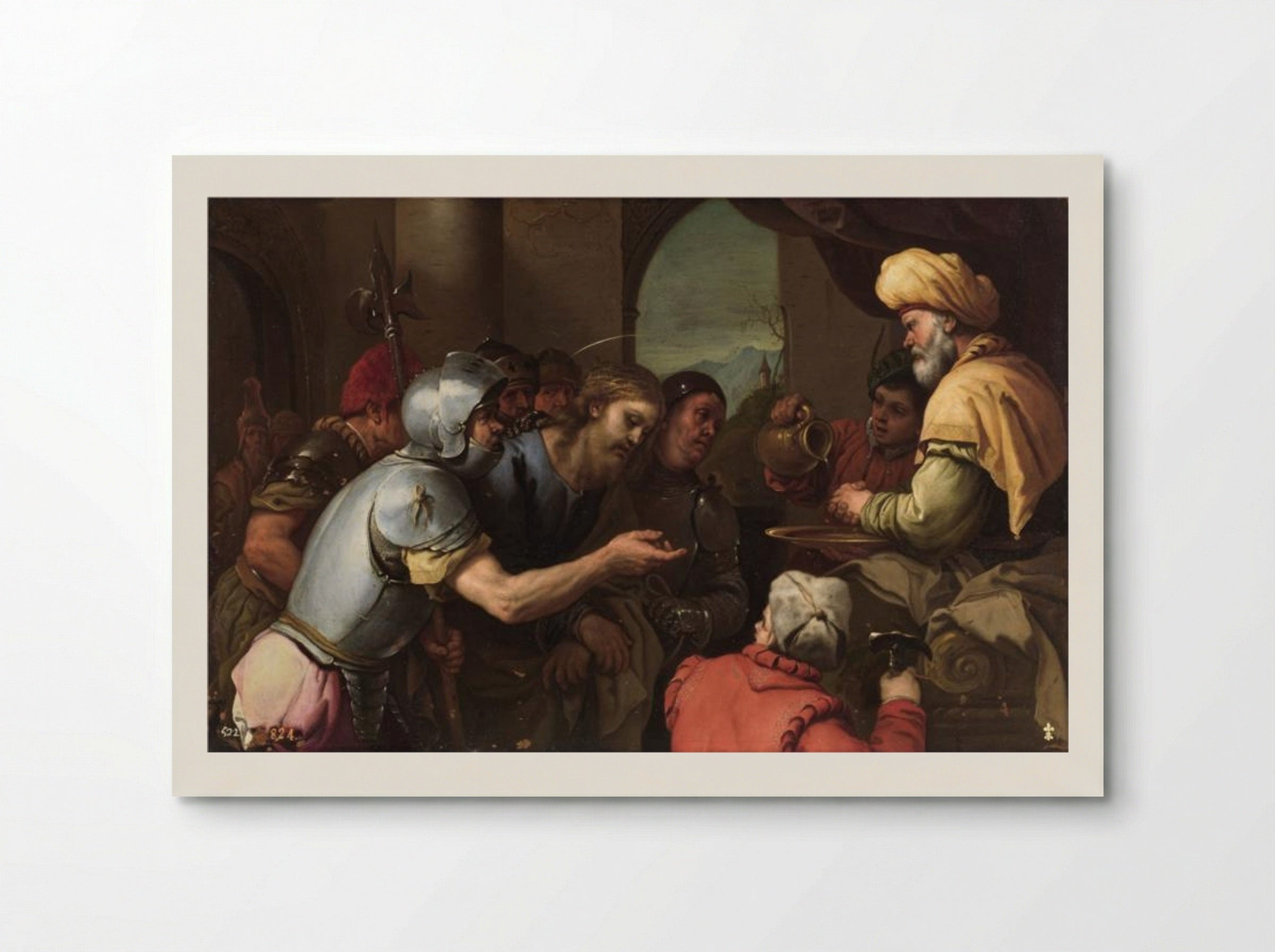 Pilate Washing His Hands - Luca Giordano - Poster