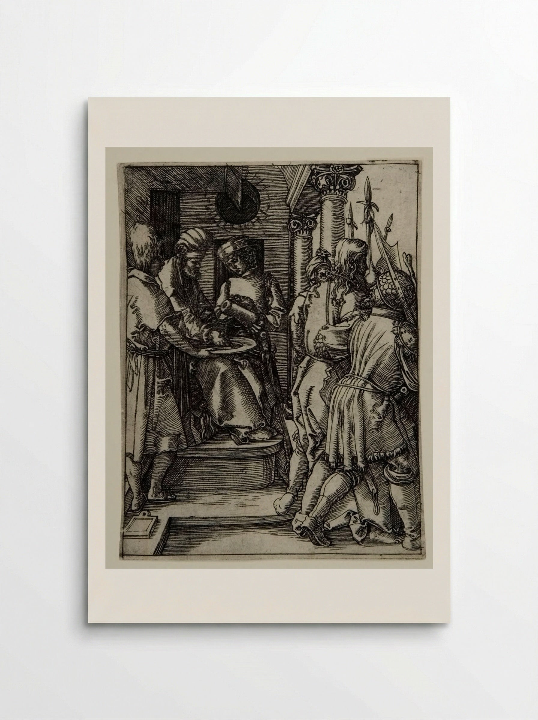 Pilate Washing His Hands - Marcantonio Raimondi - Poster