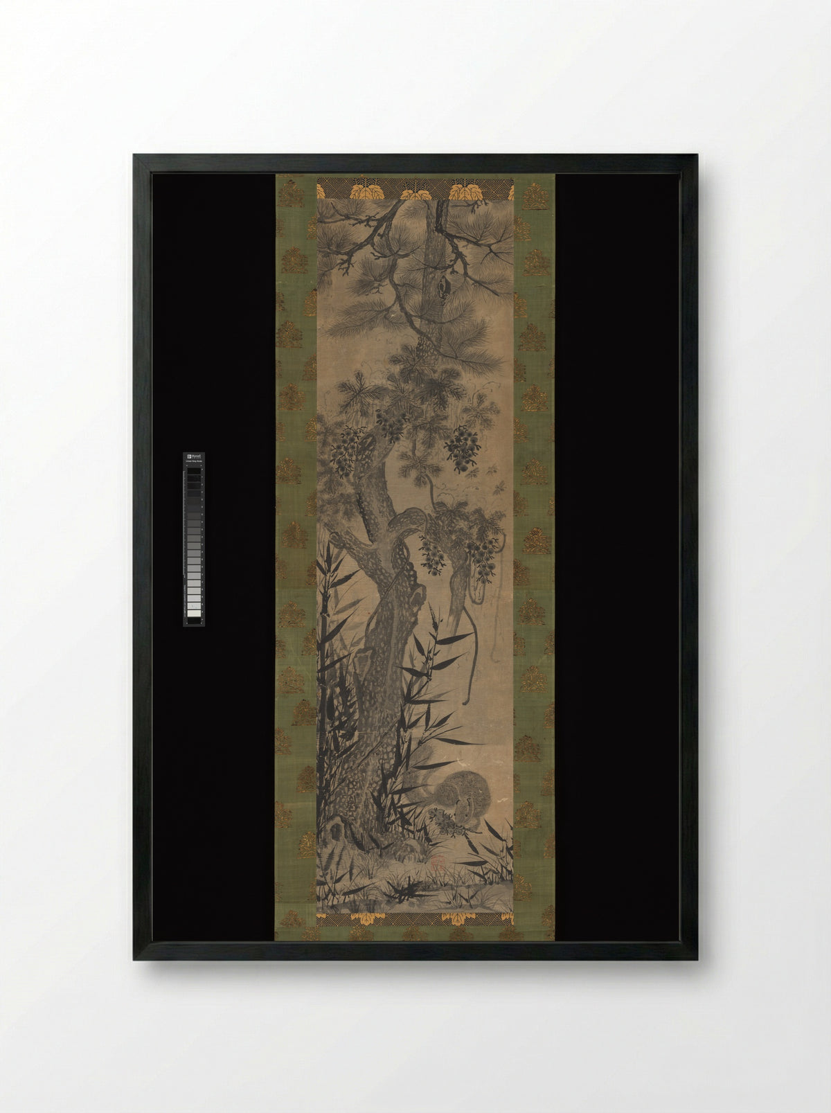 Pine, Bamboo, Grape, and Squirrel - Solis Prints - Framed Print Black