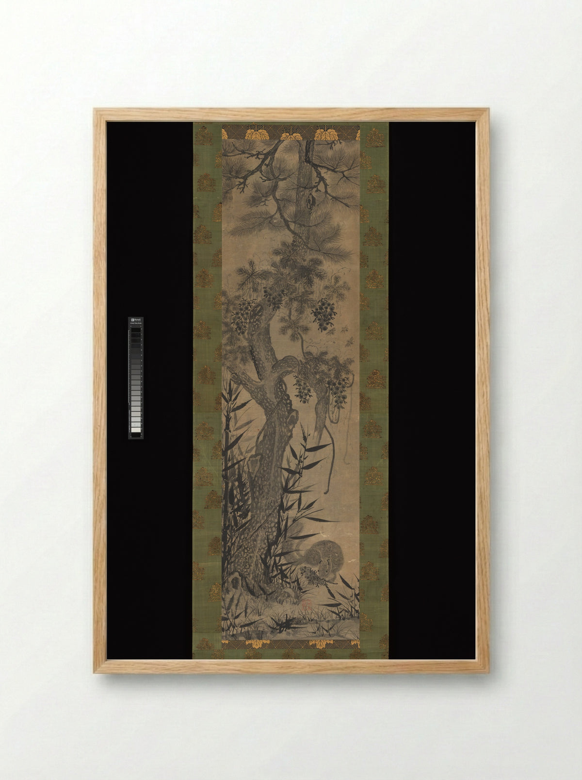 Pine, Bamboo, Grape, and Squirrel - Solis Prints - Framed Print Wood