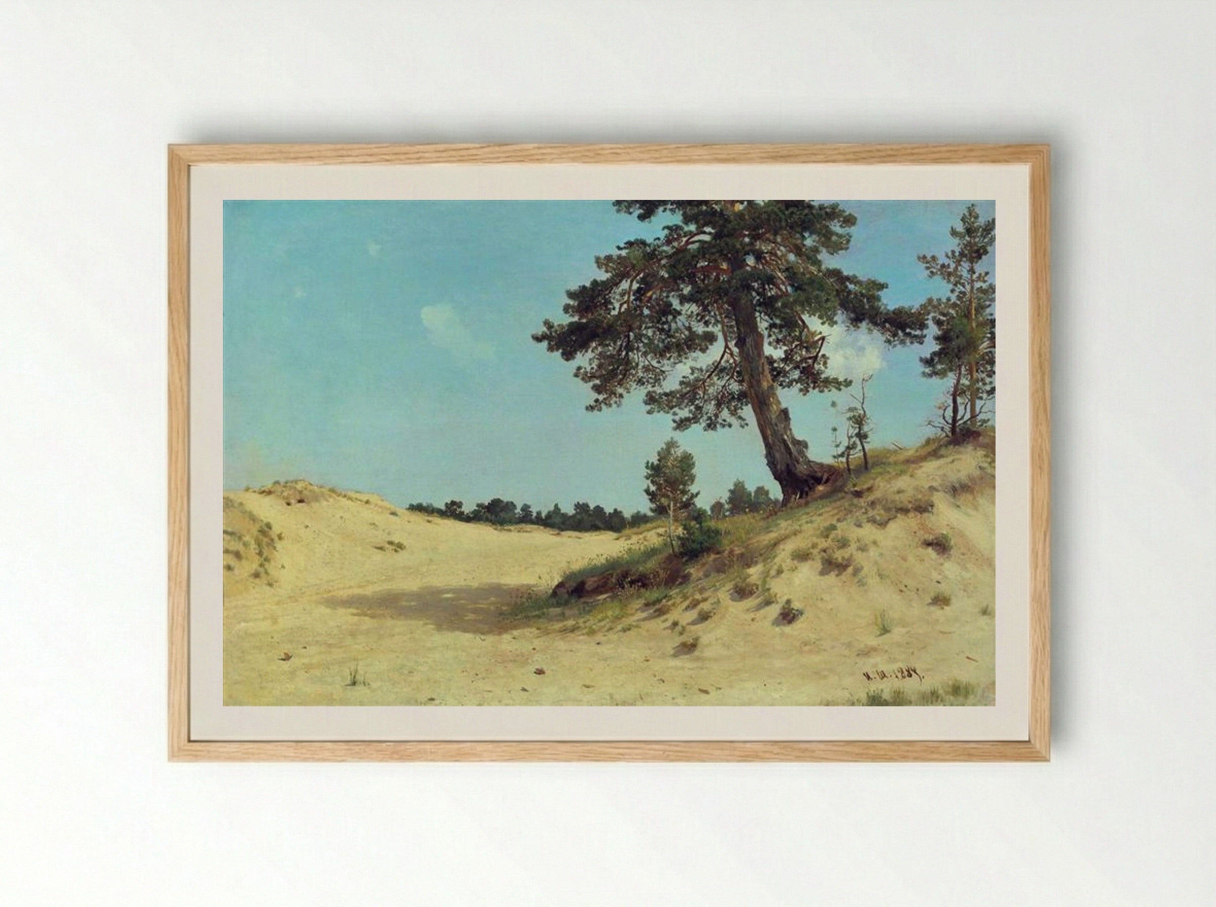Pine on Sand - Ivan Shishkin - Framed Print Wood