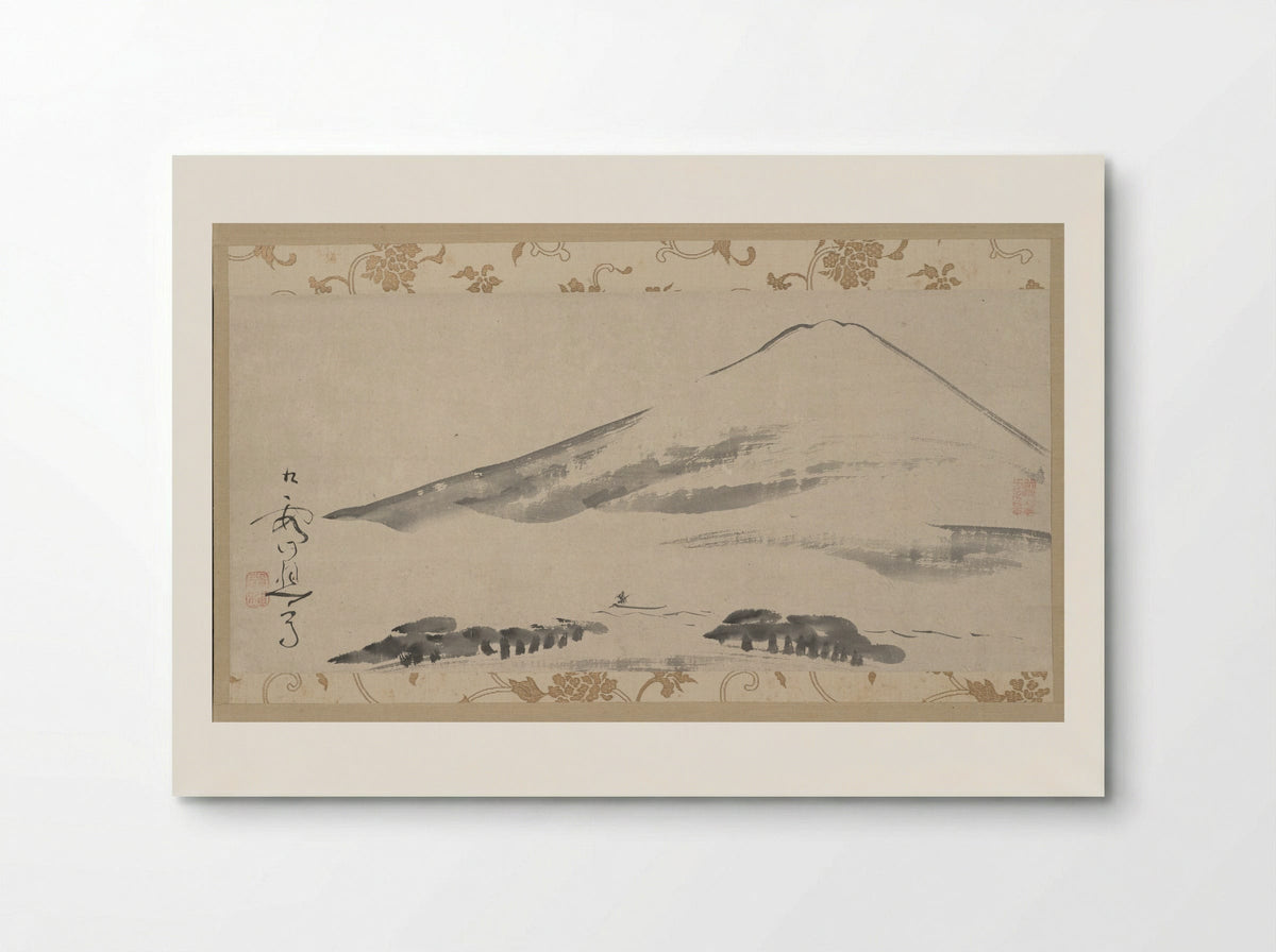 Pines on Mount Tai (after Gao Qian) - Ikeno Taiga - Poster