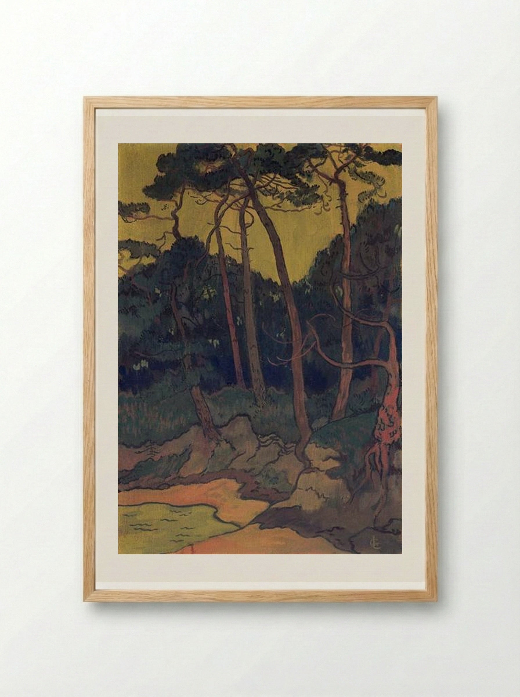 Pines on the Shore - Georges Lacombe - Framed Print Wood