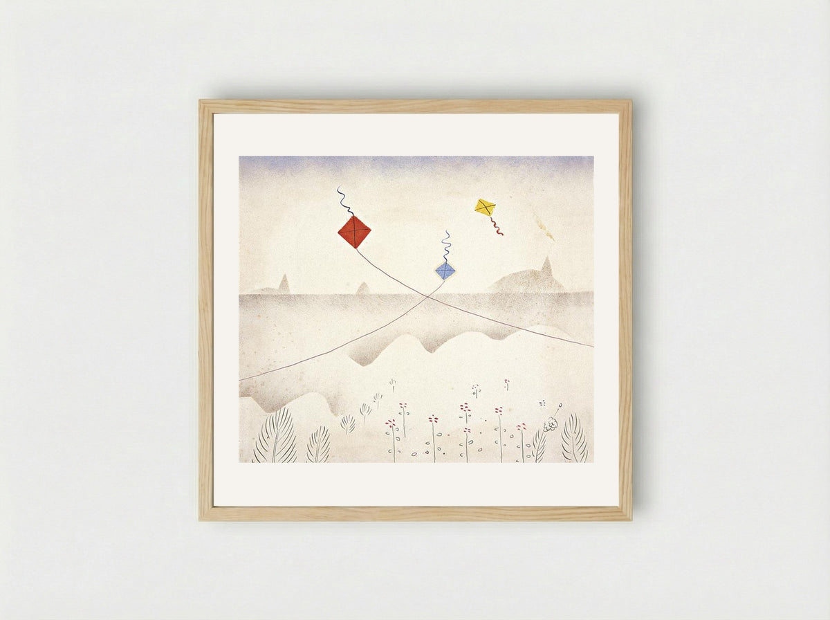 Pipas (Kites) - Candido Portinari - Framed Print Wood