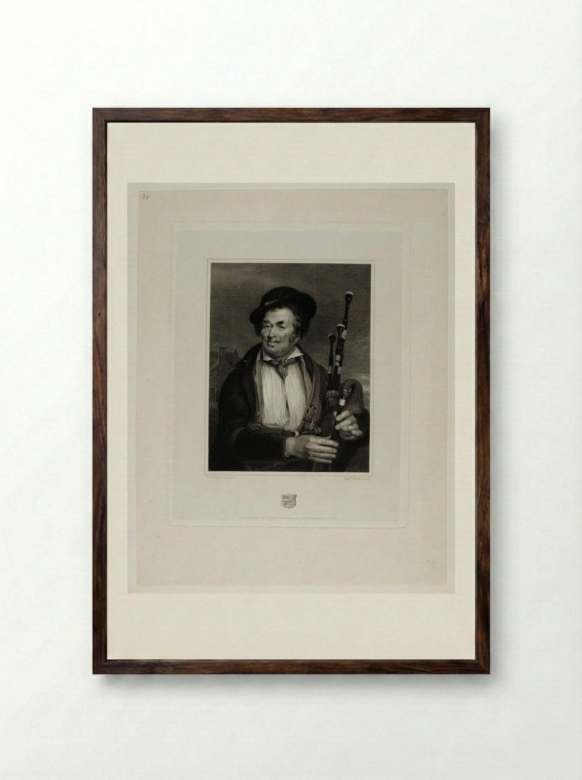 Piper - Edward Smith - Framed Print Dark Wood