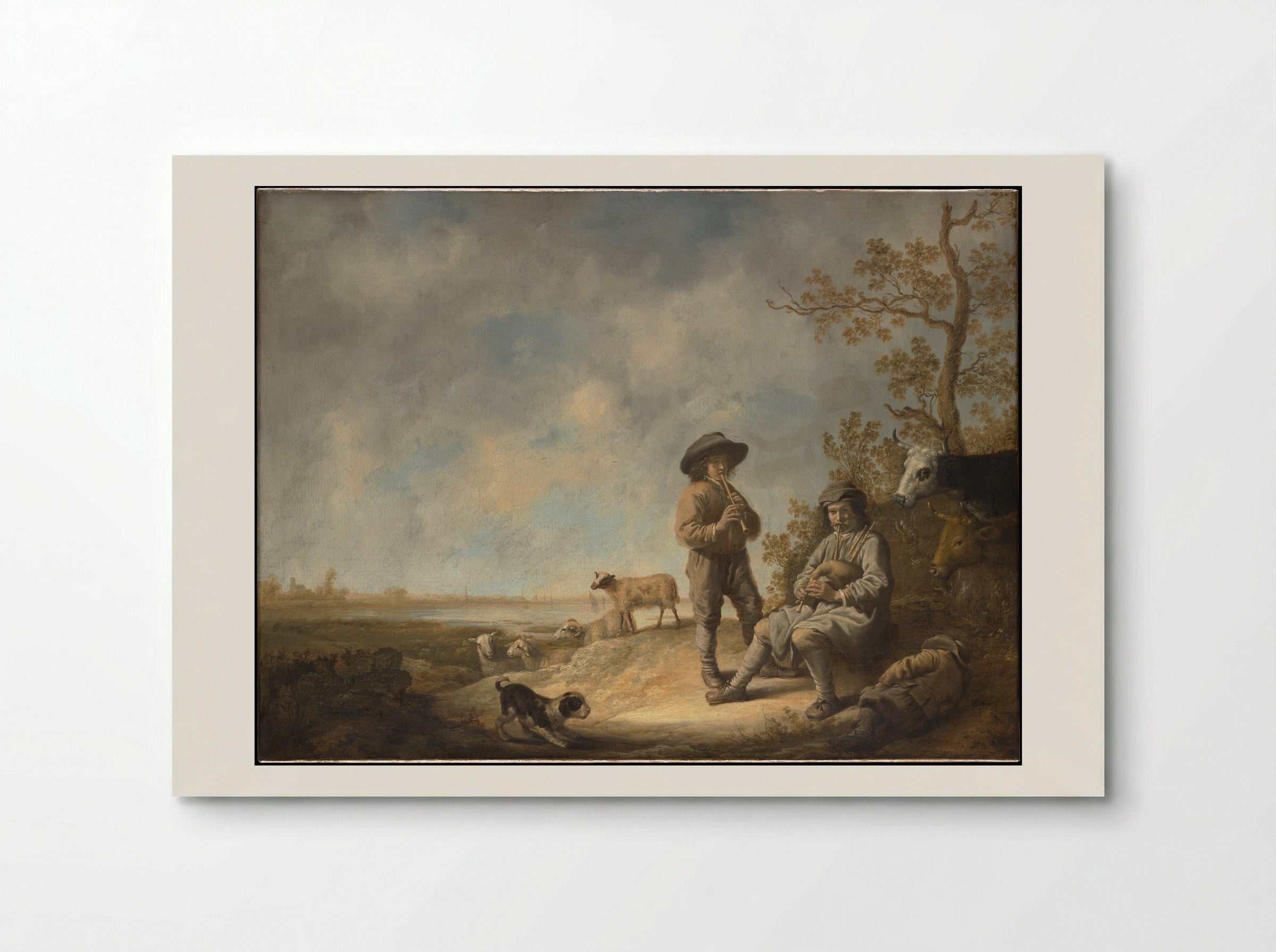 Piping Shepherds - Aelbert Cuyp - Poster