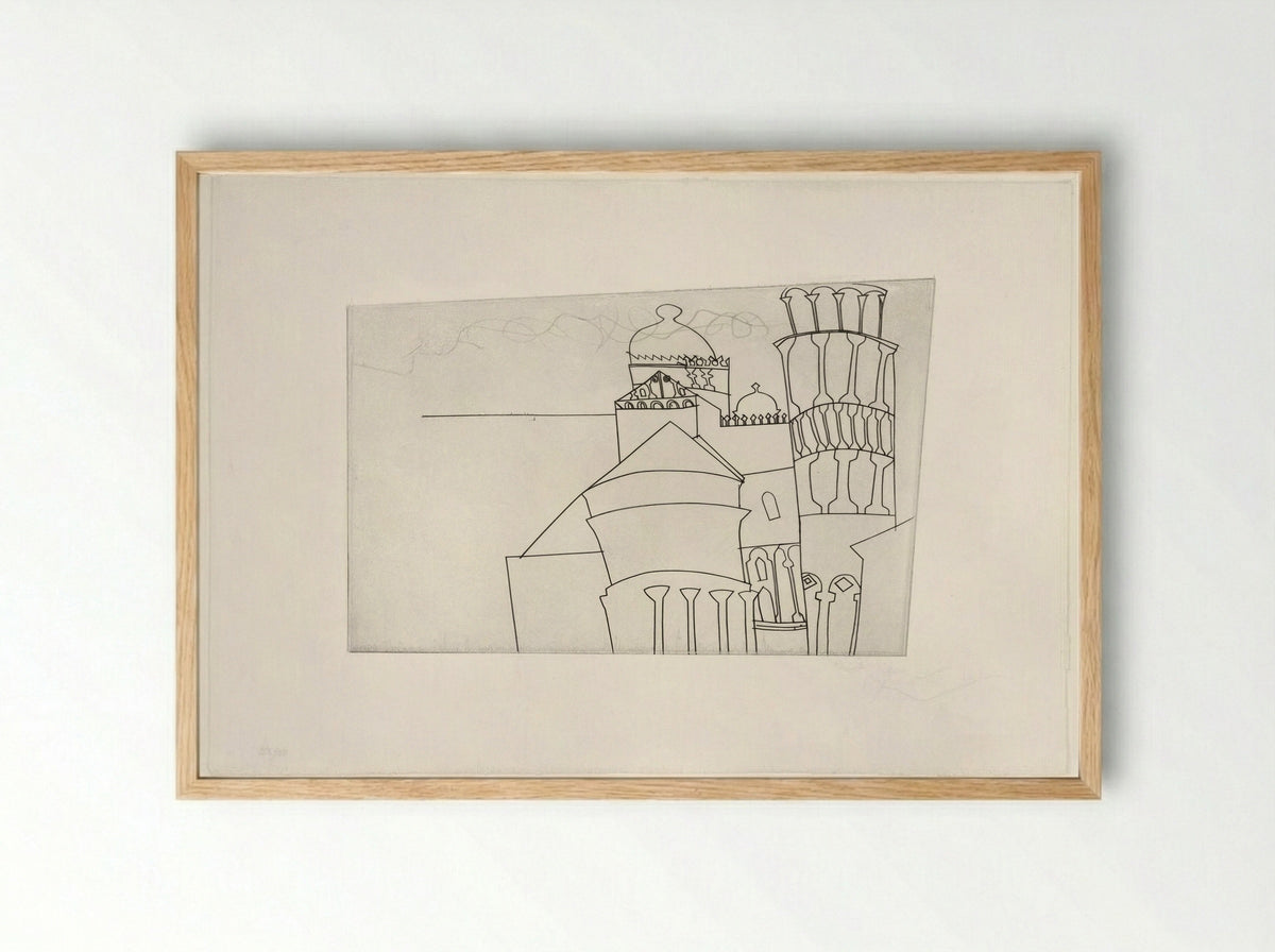 Pisa as intended - Ben Nicholson - Framed Print Wood