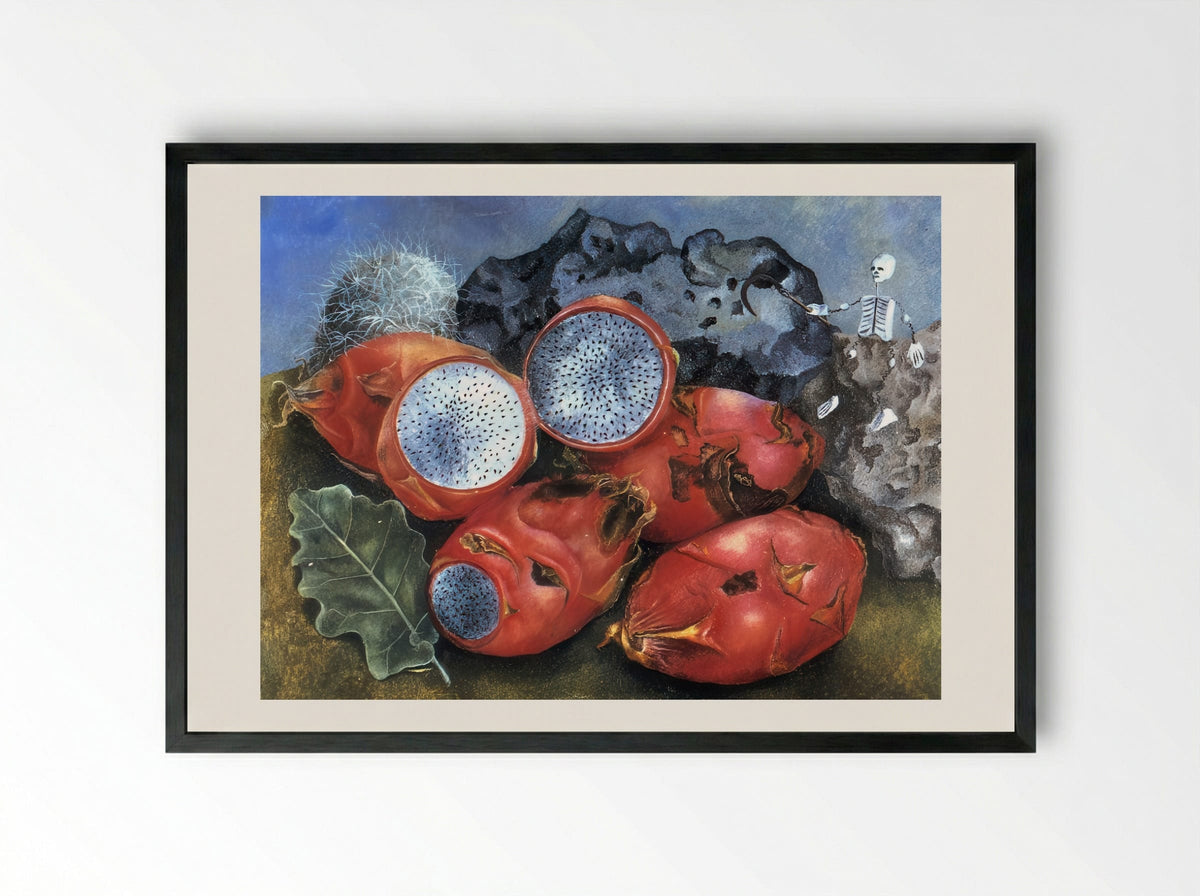 Pitahayas - Frida Kahlo - Framed Print Black