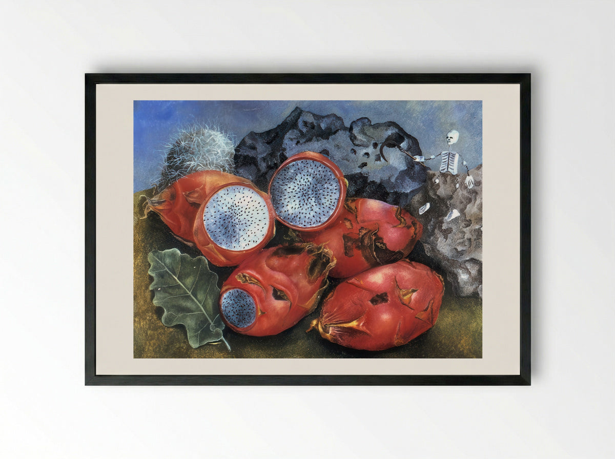 Pitahayas - Frida Kahlo - Framed Print Black