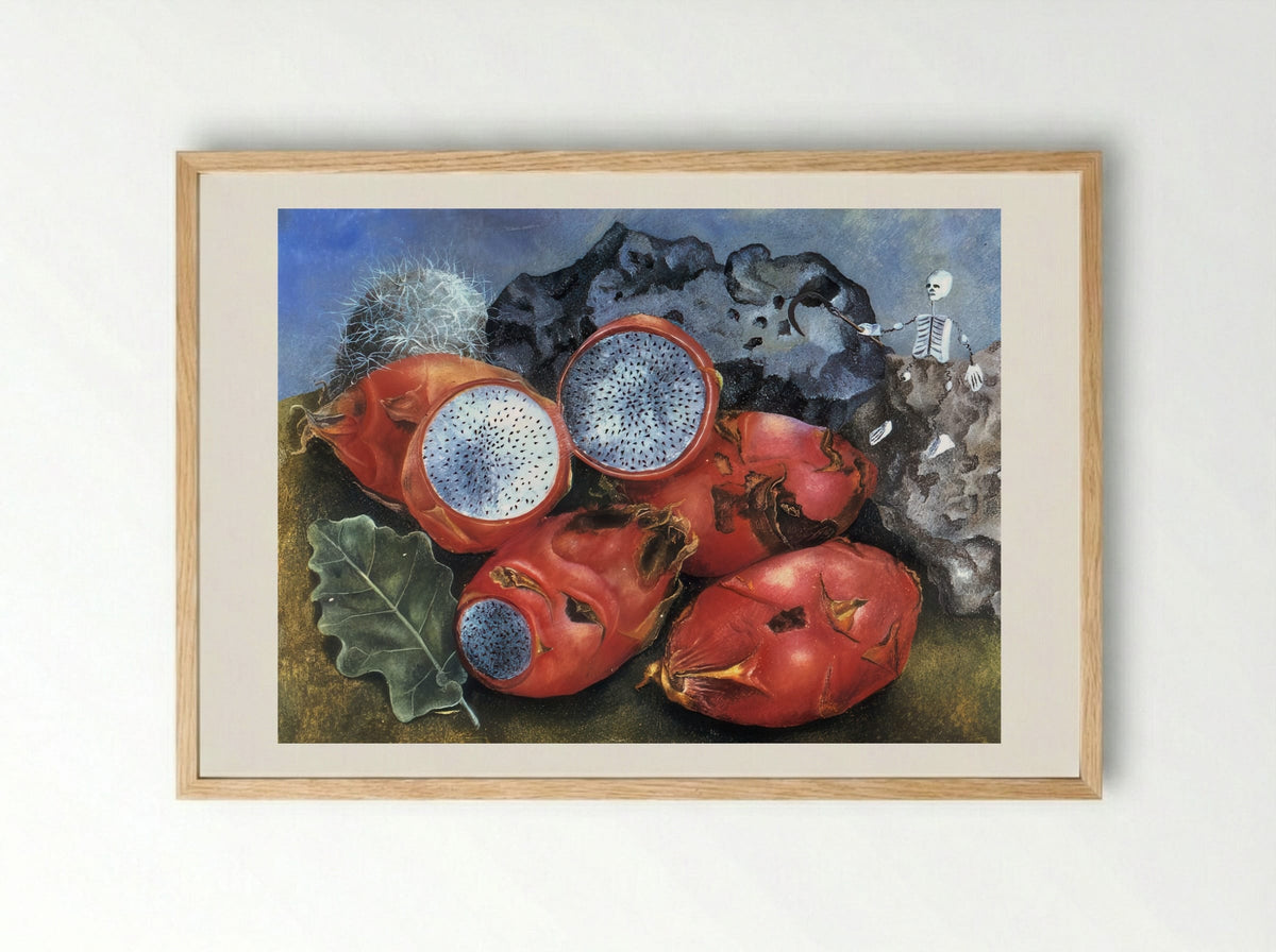 Pitahayas - Frida Kahlo - Framed Print Wood