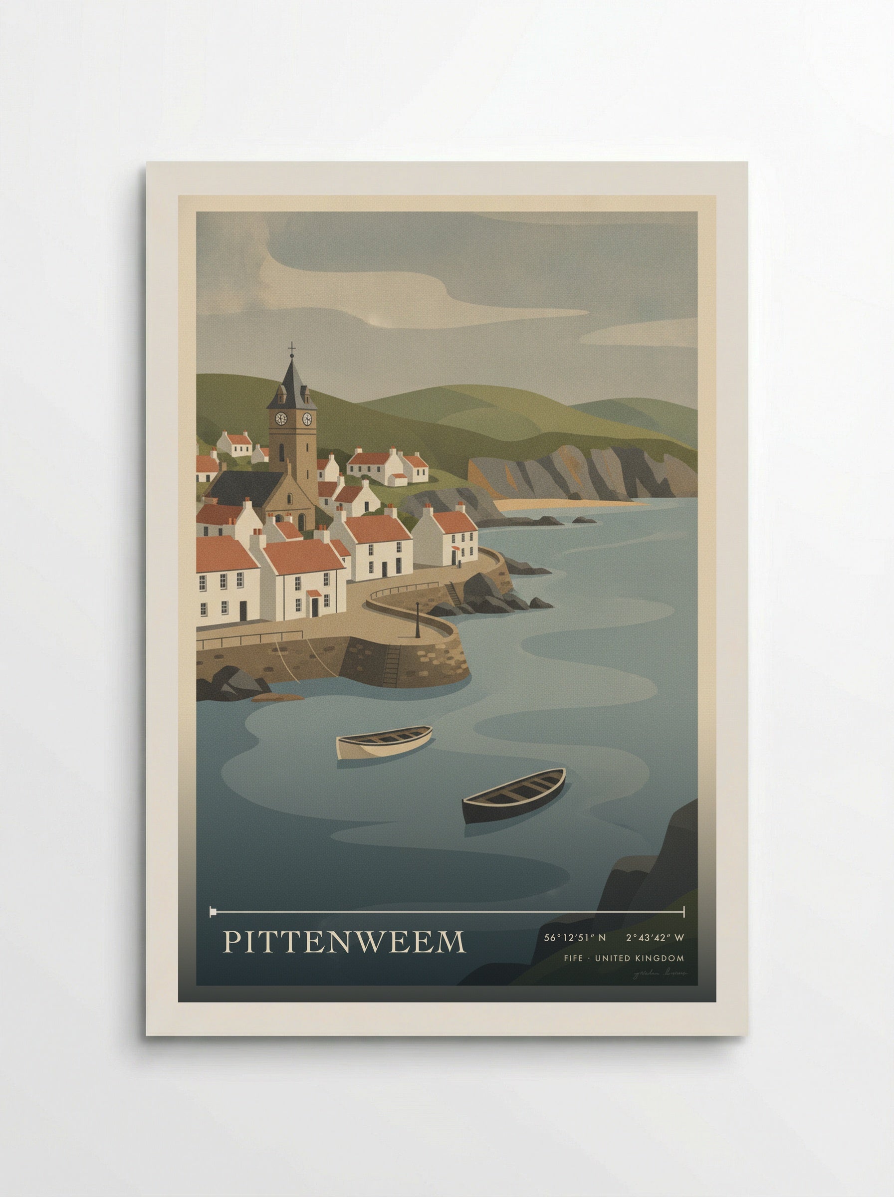 Pittenweem Fife United Kingdom Travel Poster - Poster