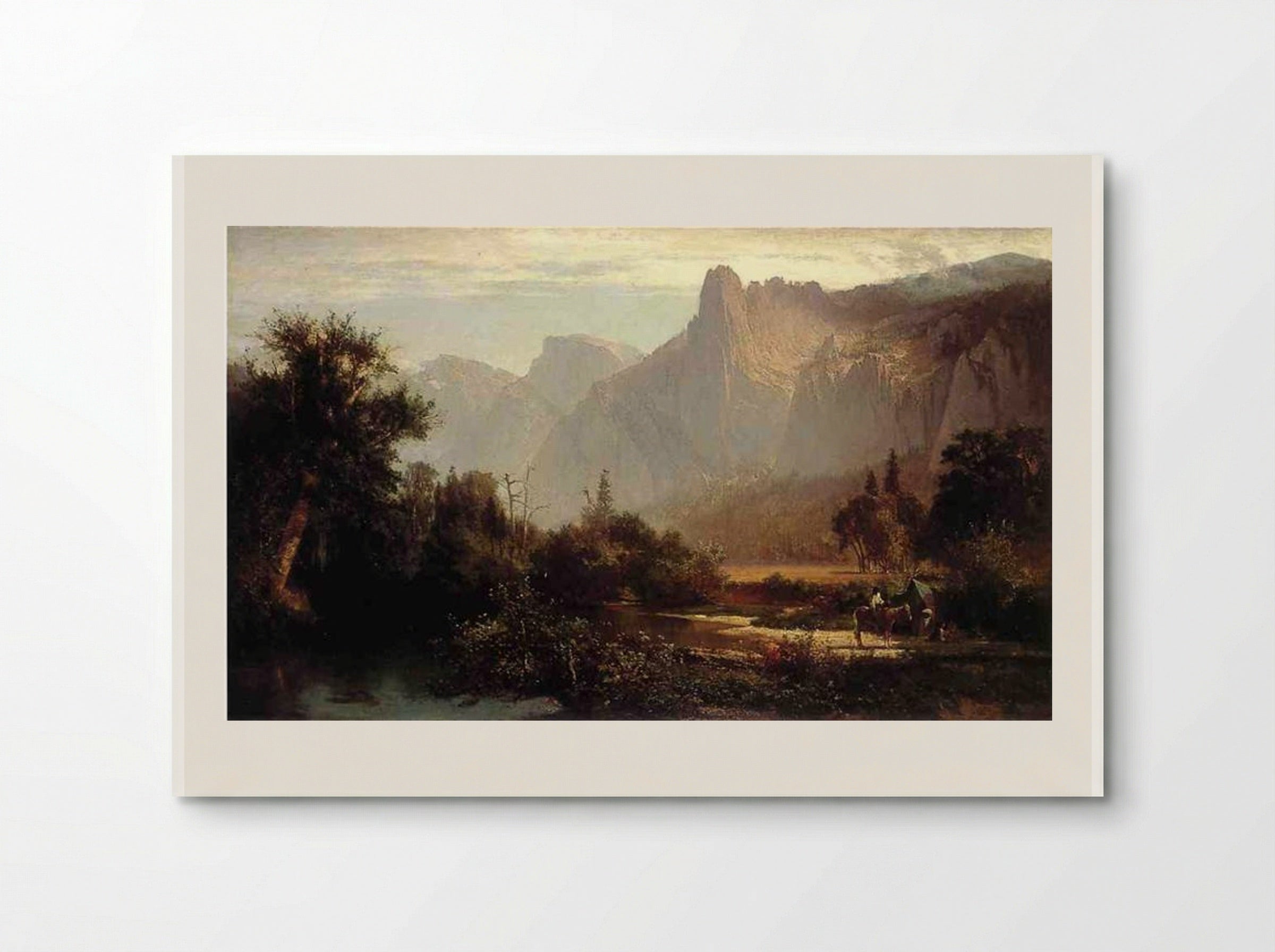 Piute Indian family in Yosemite Valley - Thomas Hill - Poster