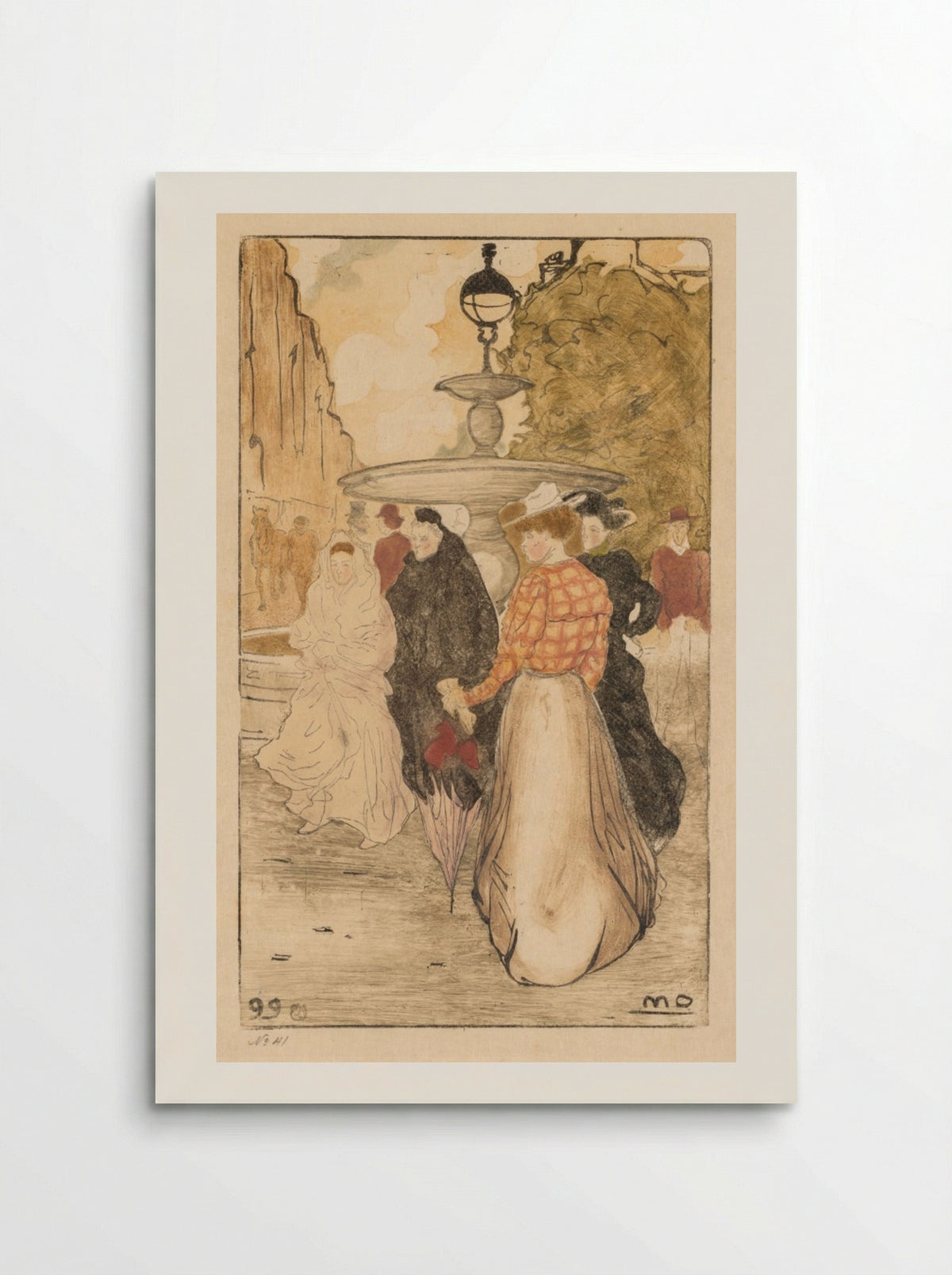 Place Saint Georges - Maurice Delcourt - Poster