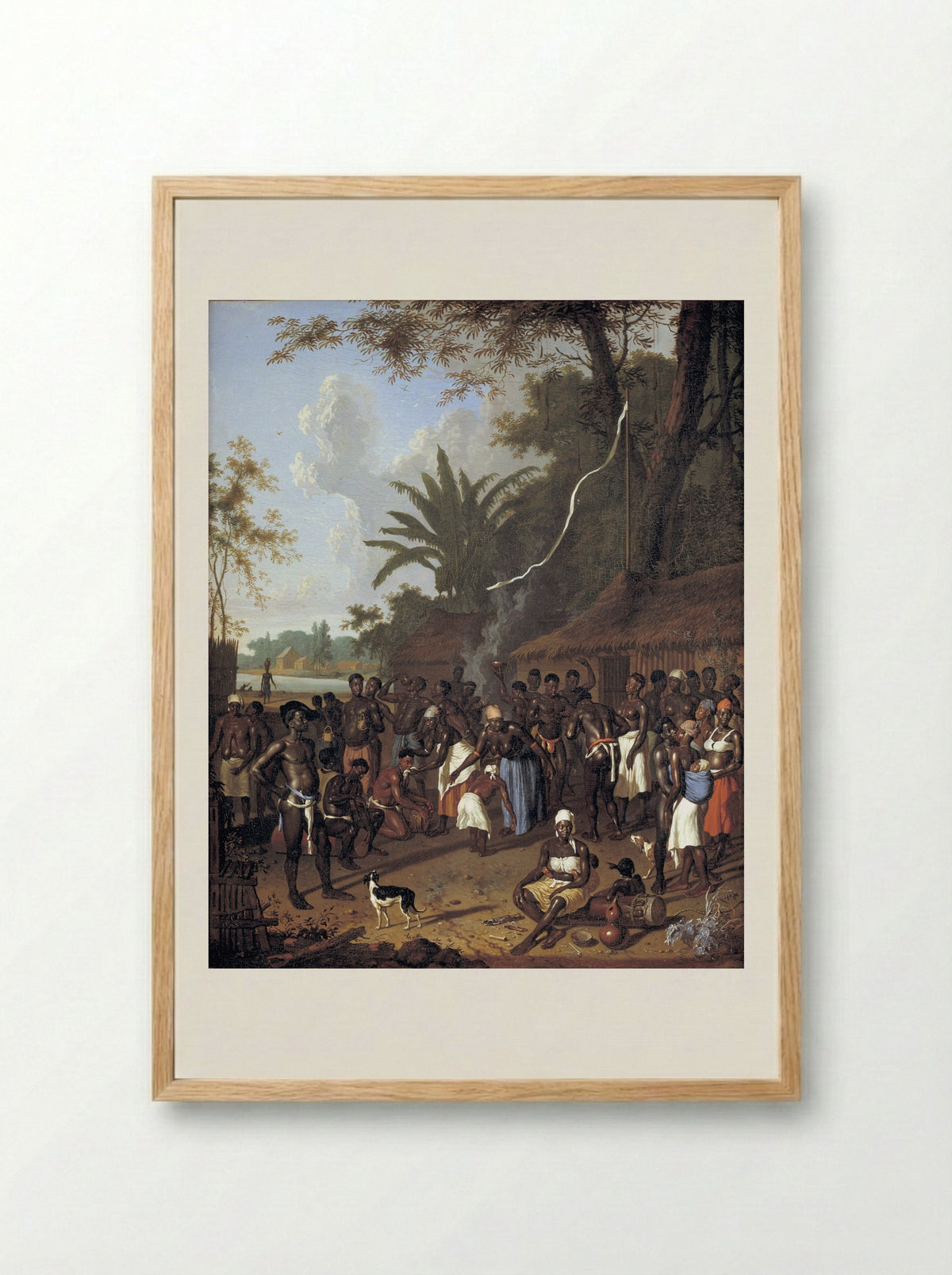 Plantation in Surinam - Dirk Valkenburg - Framed Print Wood