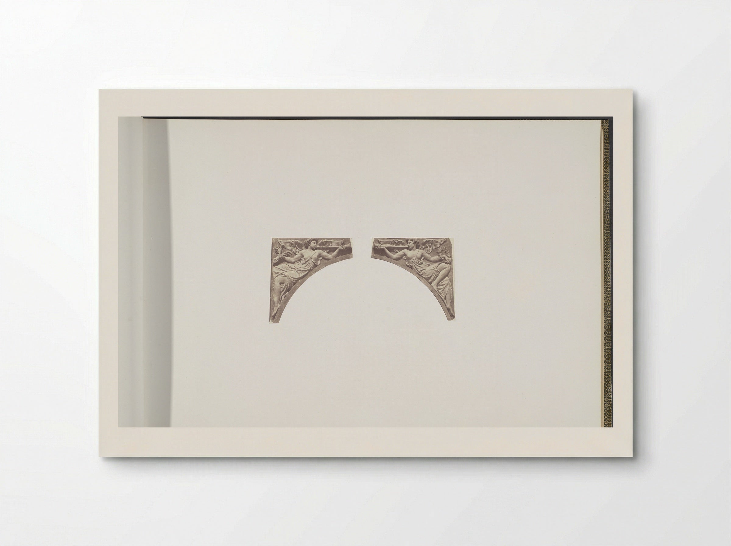 Plaster Model for Sculpture at the Palais du Louvre: La Renommée - Édouard Denis Baldus - Poster