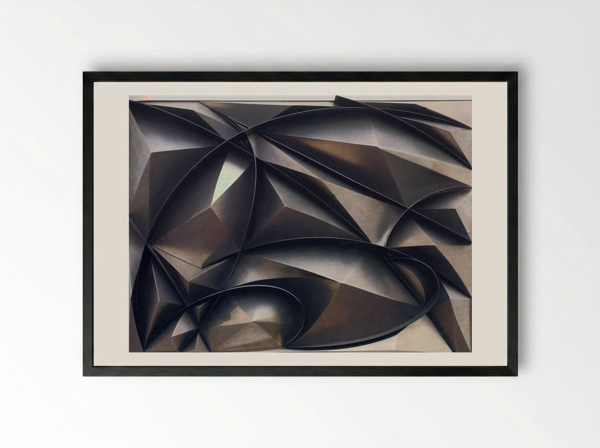 Plastic Ensemble - Giacomo Balla - Framed Print Black