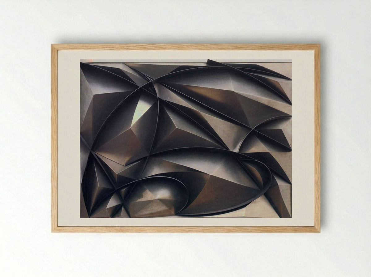 Plastic Ensemble - Giacomo Balla - Framed Print Wood