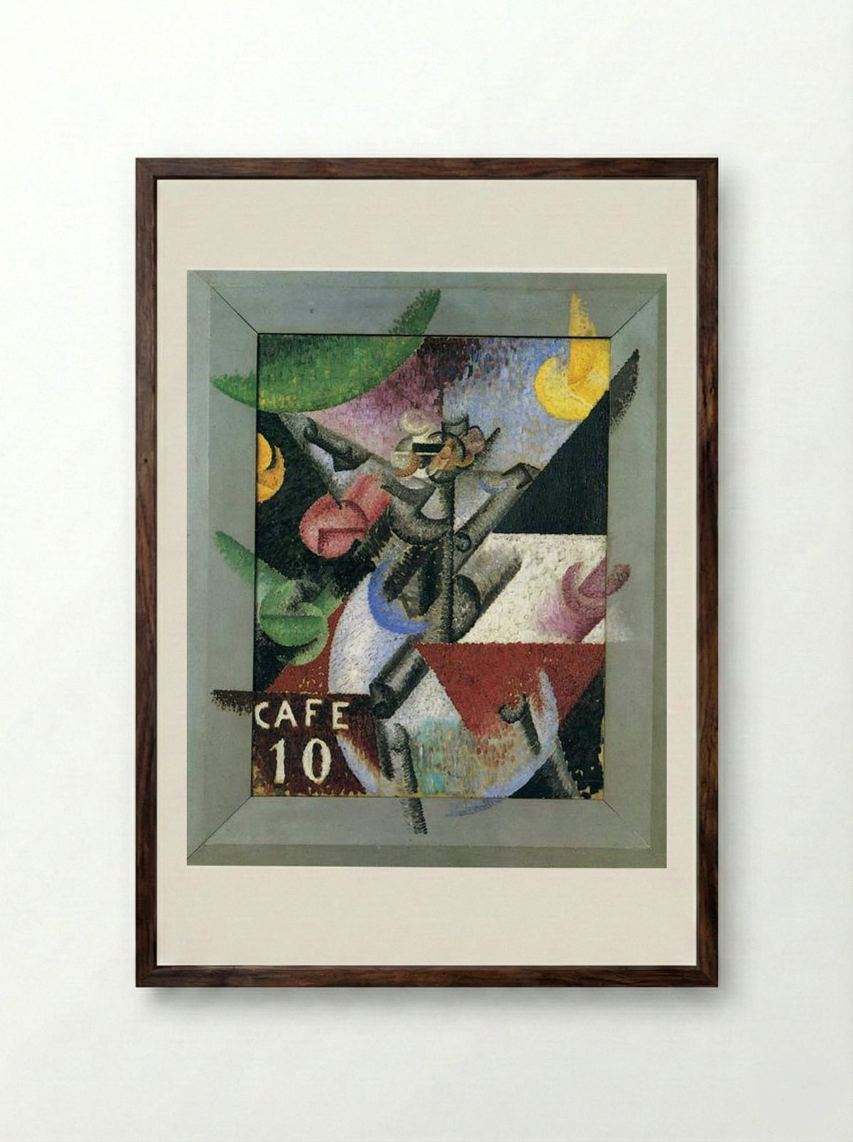 Plastic Rhythm of the 14th of July - Gino Severini - Framed Print Dark Wood