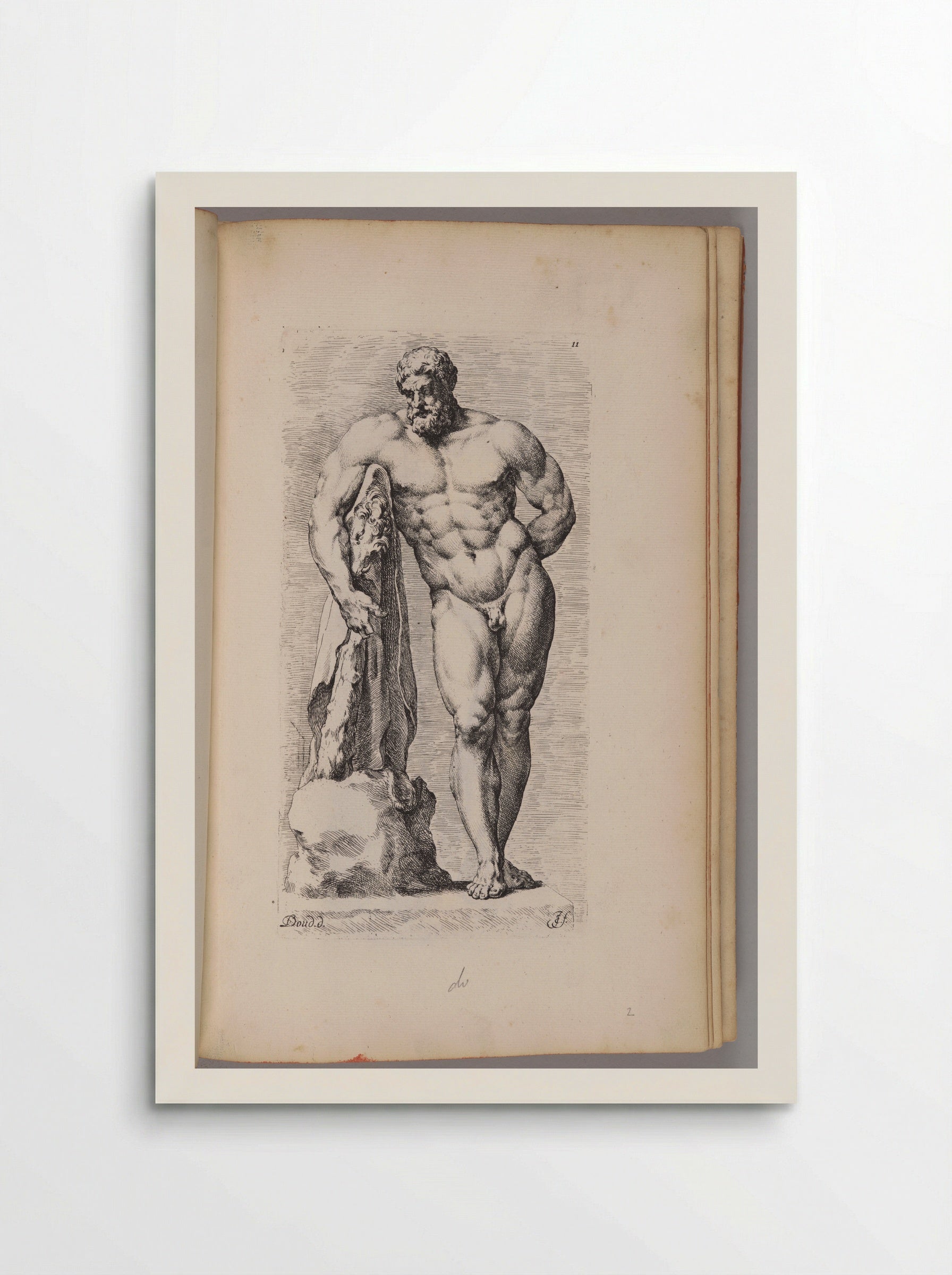 Plate 11: So-called Farnese Hercules - Jan de Bisschop - Poster