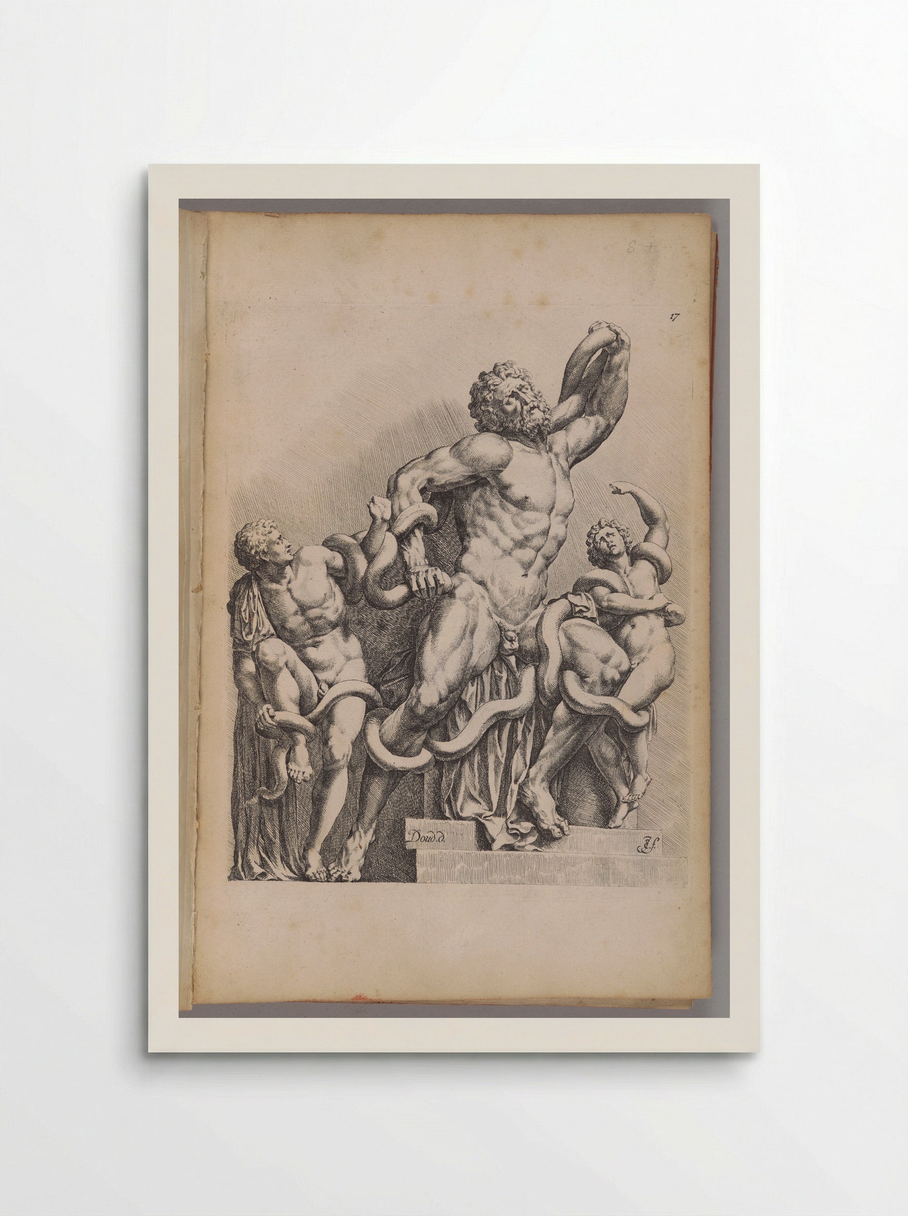 Plate 17: Laocoon and his Sons - Jan de Bisschop - Poster