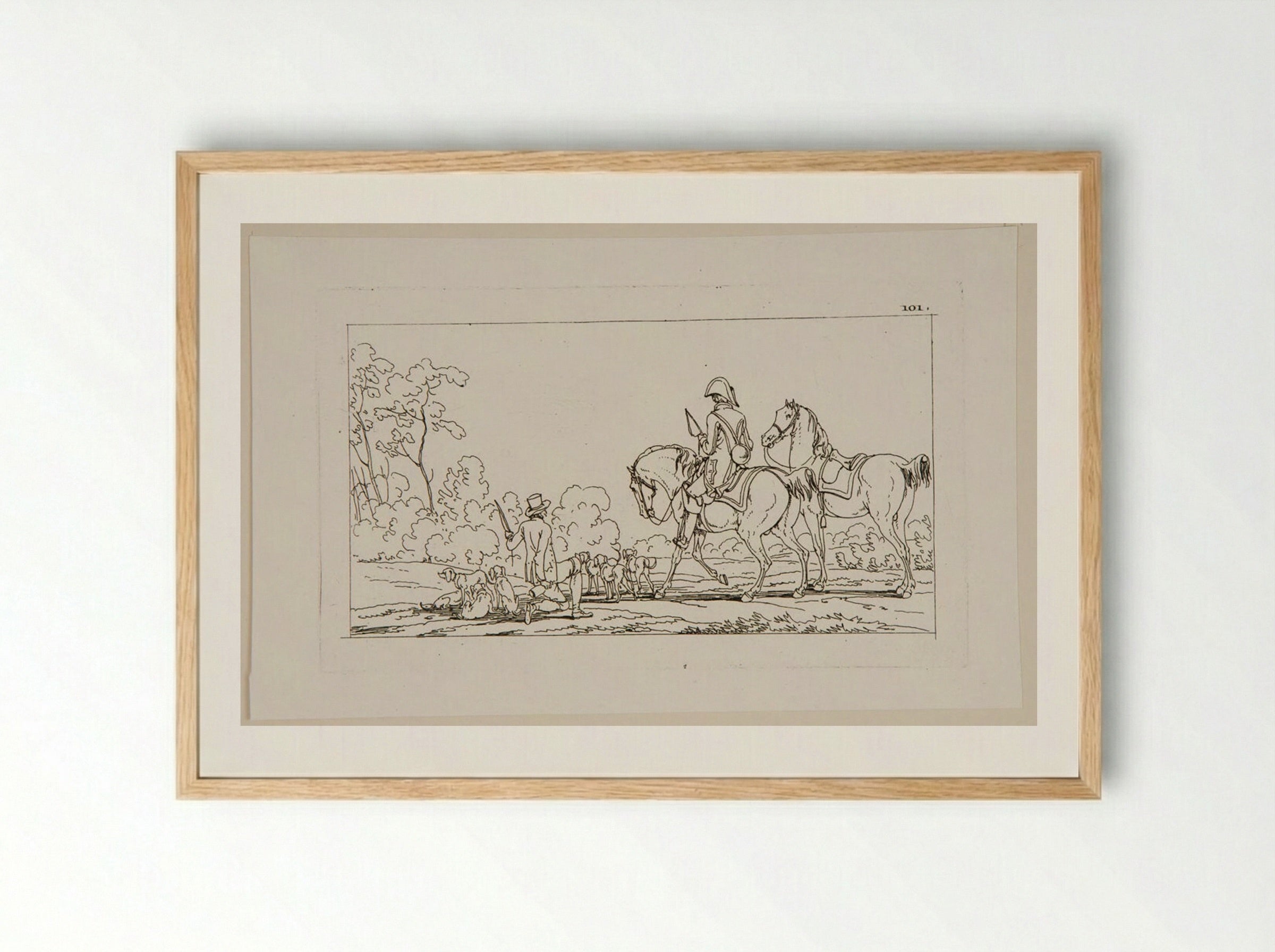 Plate LXI - Jacques-Francois-Joseph Swebach - Framed Print Wood