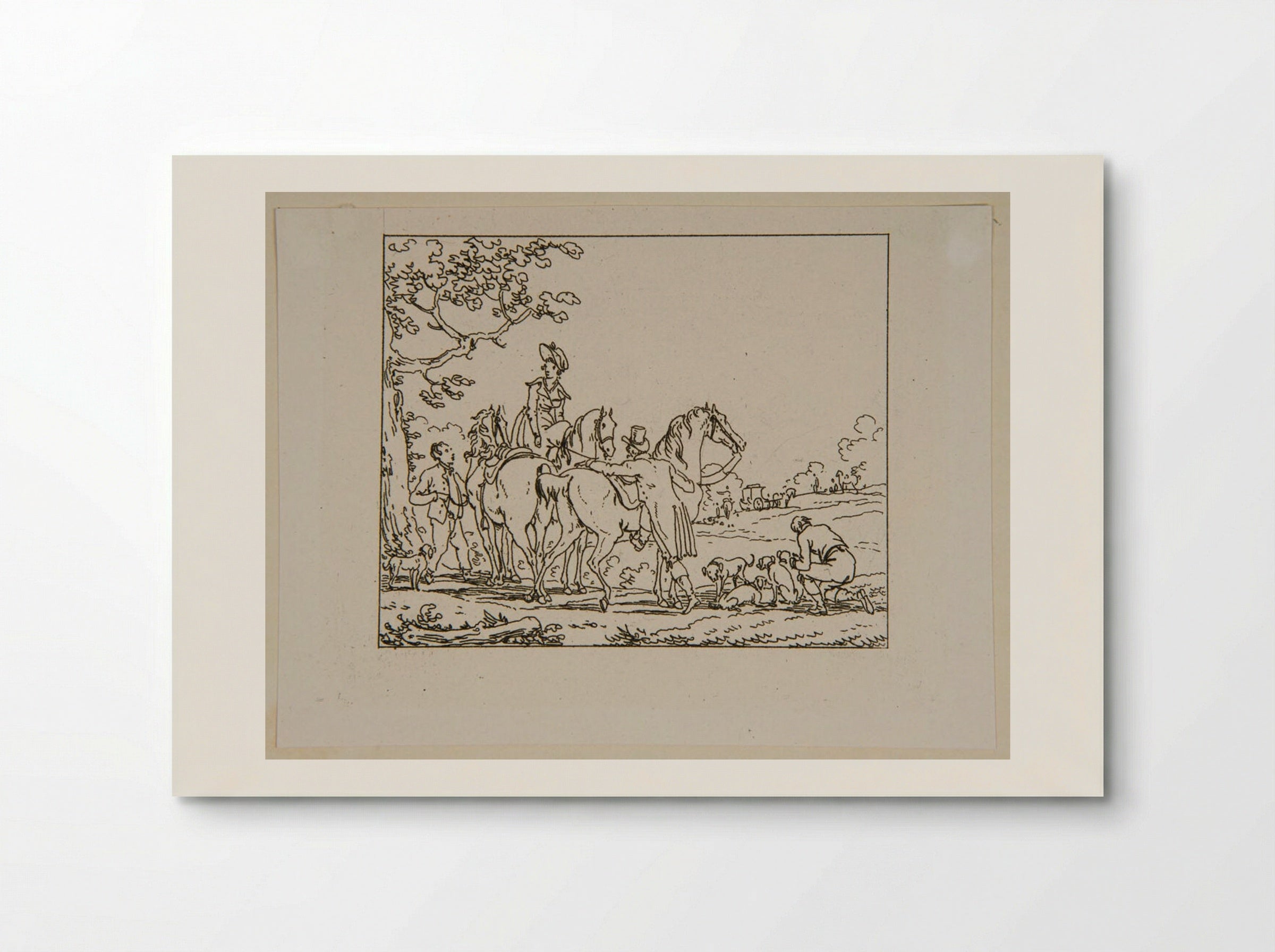 Plate XIX (Equestrian Scene) - Jacques-Francois-Joseph Swebach - Poster