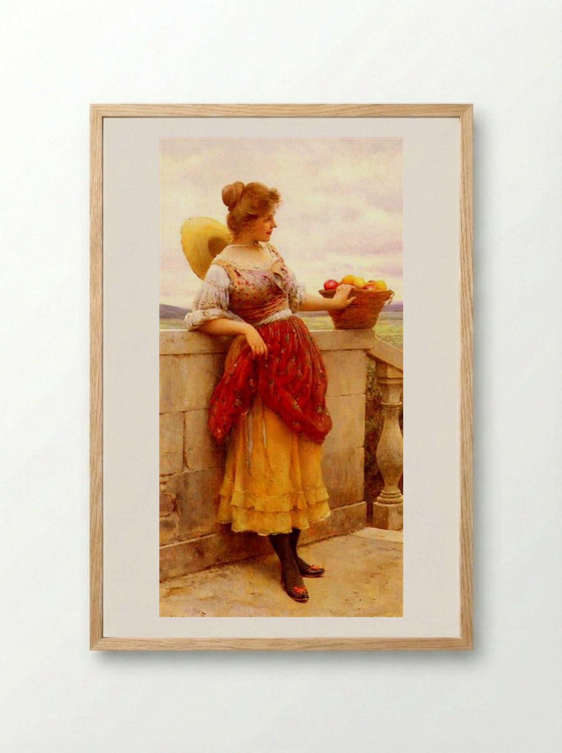 Pleasure - Eugene de Blaas - Framed Print Wood