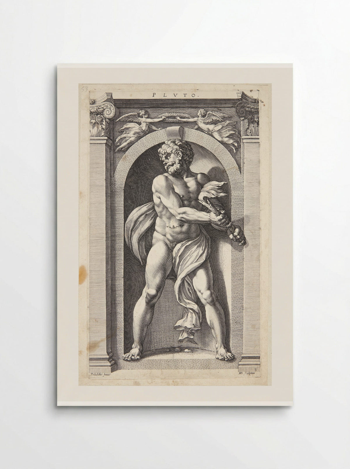 Pluto - Hendrick Goltzius - Poster