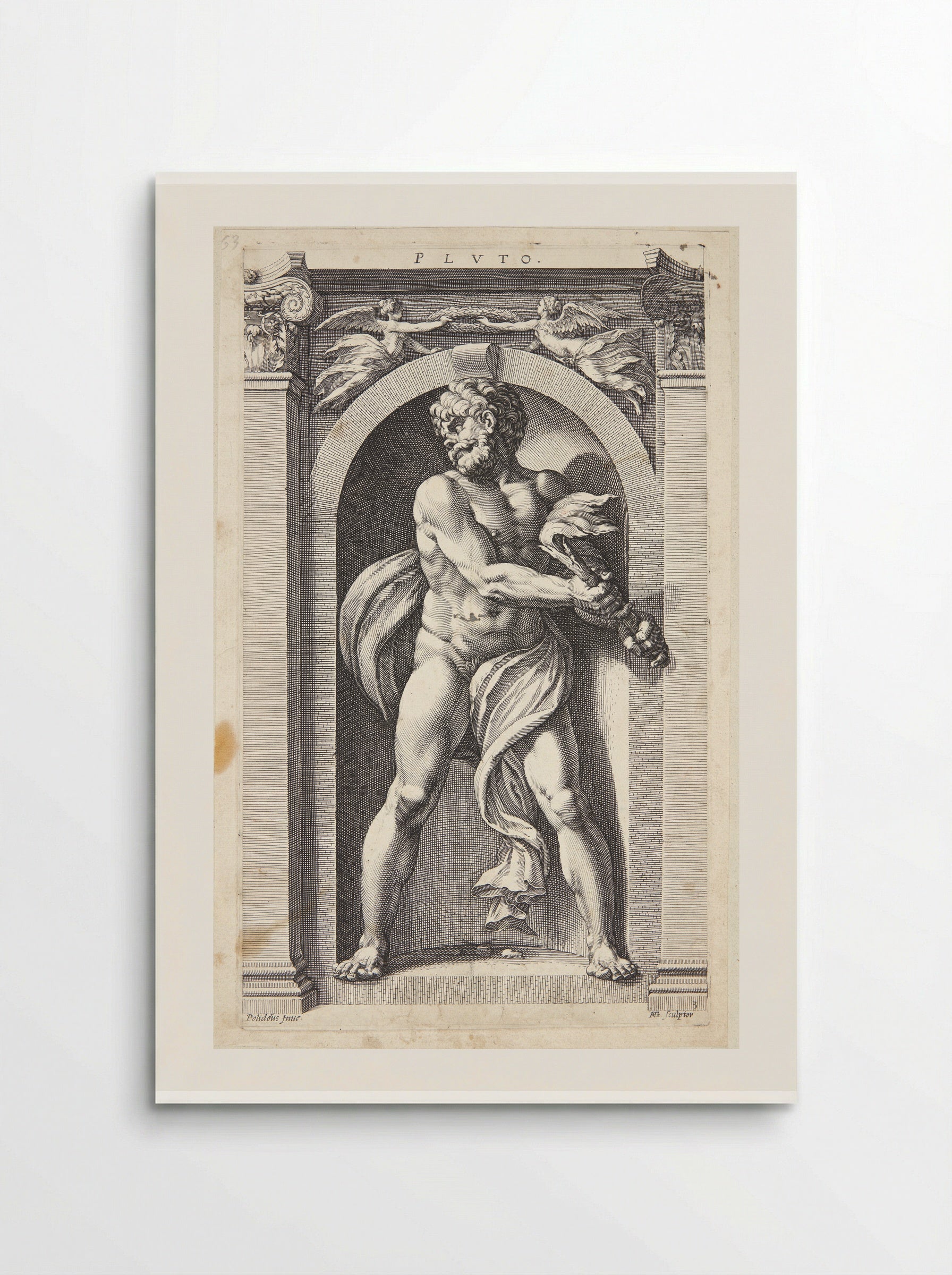Pluto - Hendrick Goltzius - Poster