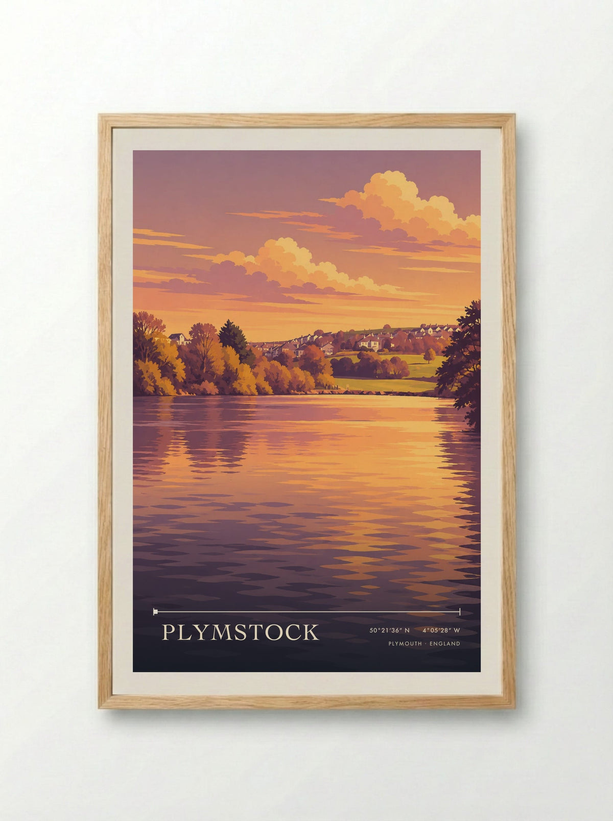 Plymstock, Plymouth | Travel Poster - Framed Print Wood