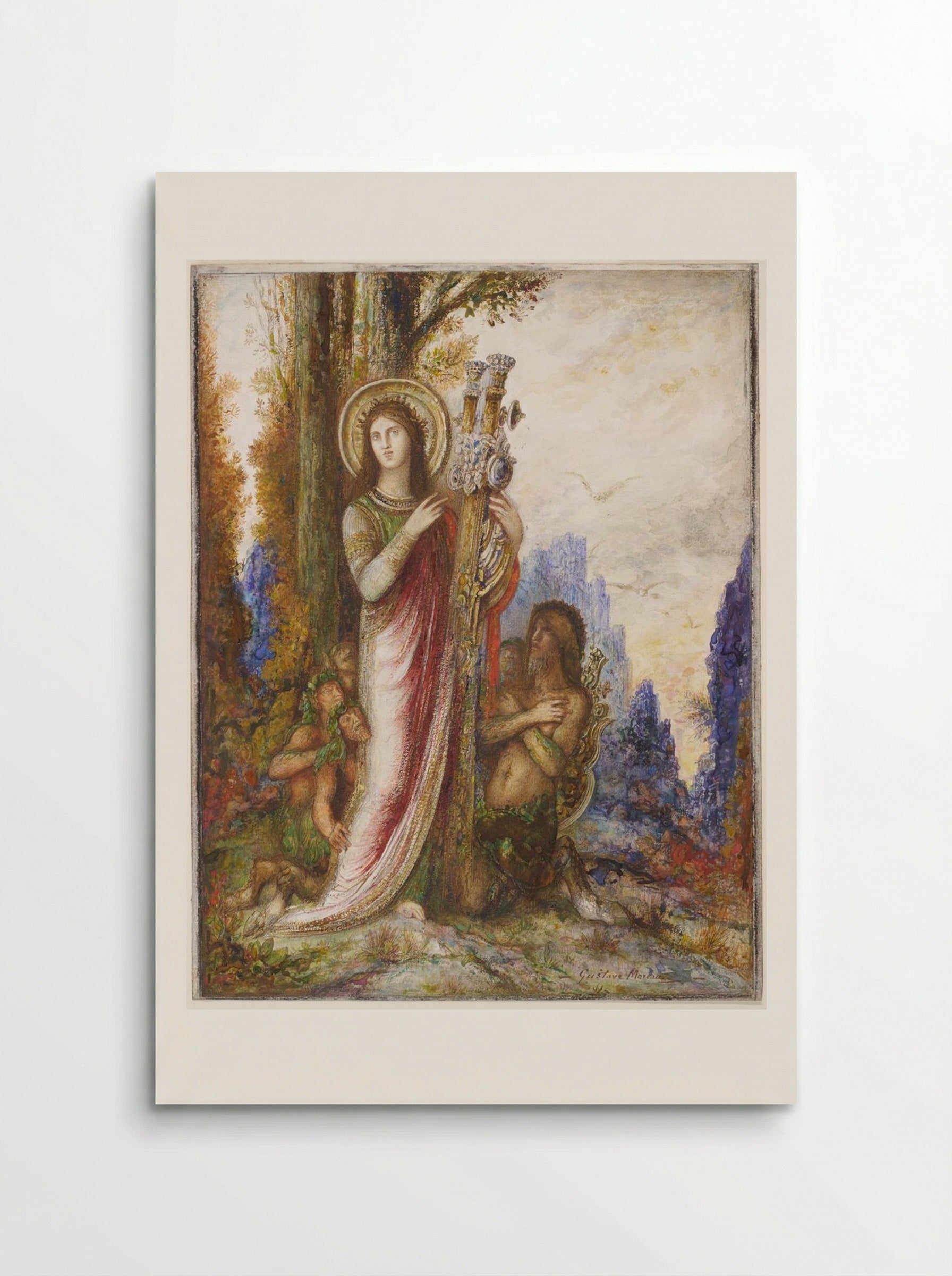 Poet and Satyrs - Gustave Moreau - Poster