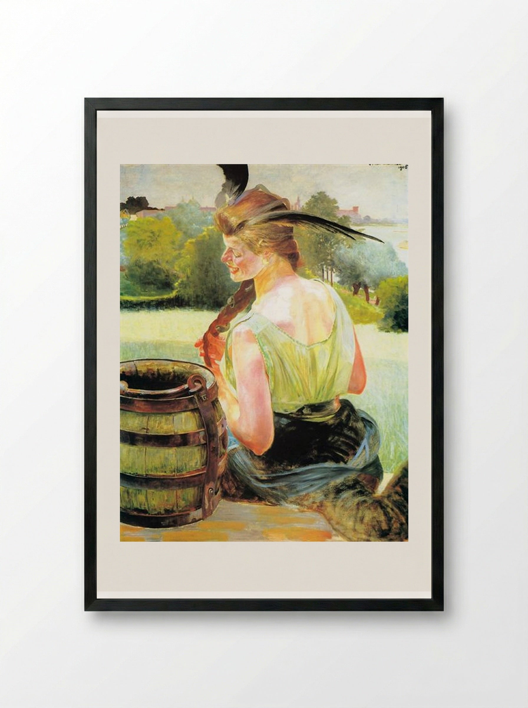 Poisoned Well Chimera - Jacek Malczewski - Framed Print Black