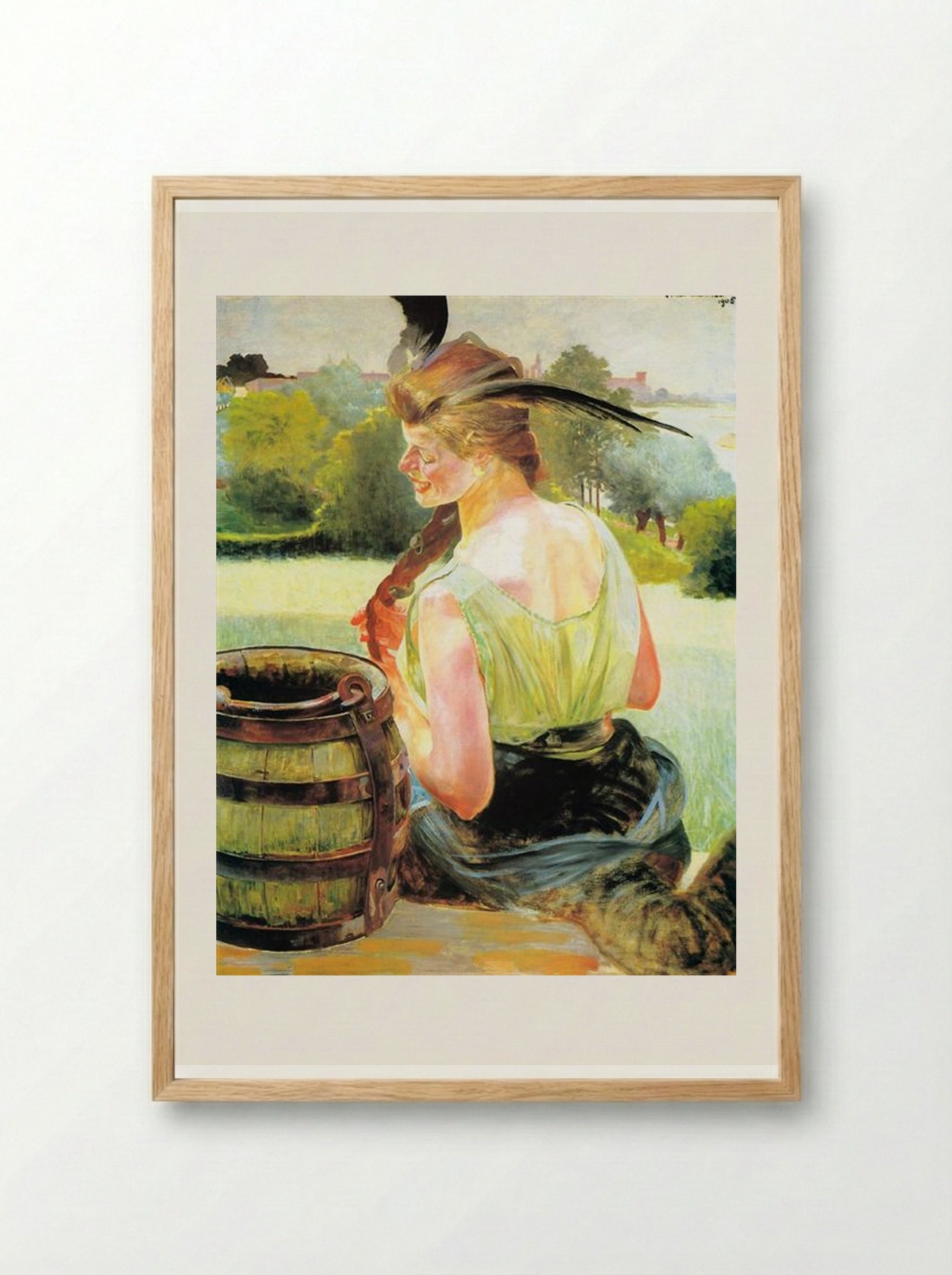 Poisoned Well Chimera - Jacek Malczewski - Framed Print Wood