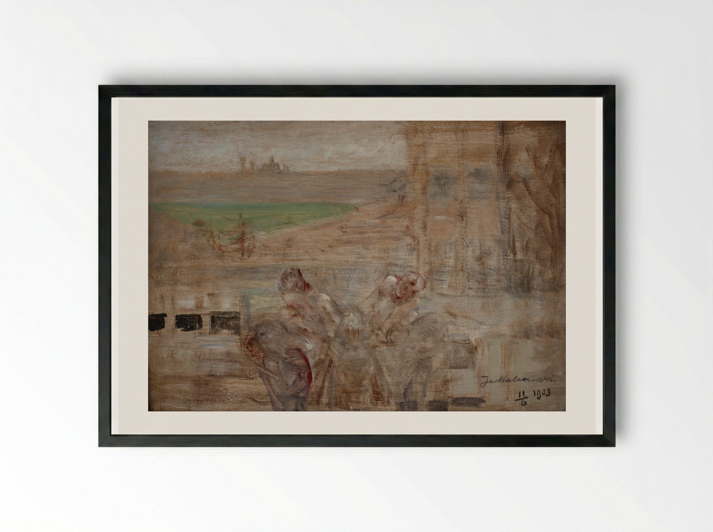 Poisoned Well II - Jacek Malczewski - Framed Print Black