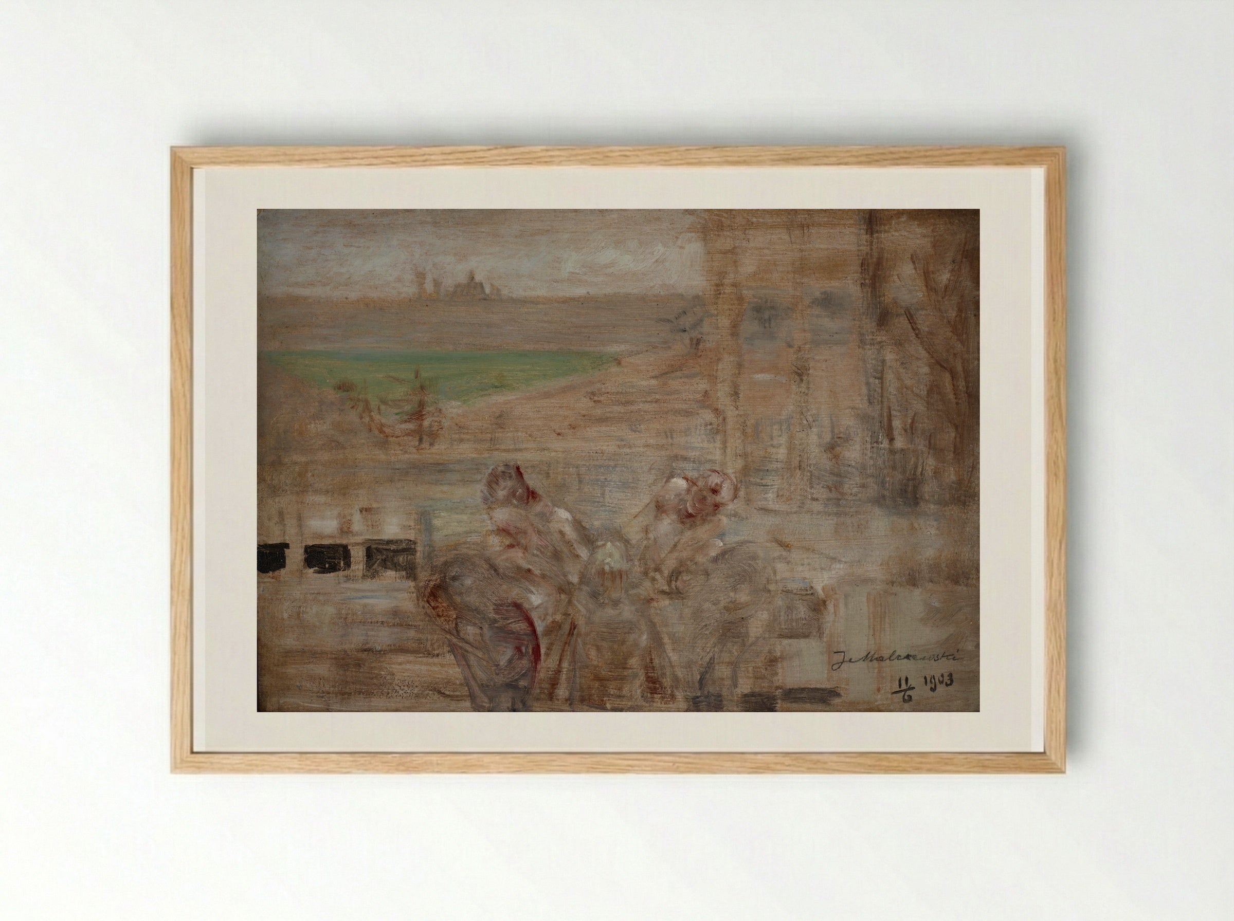 Poisoned Well II - Jacek Malczewski - Framed Print Wood