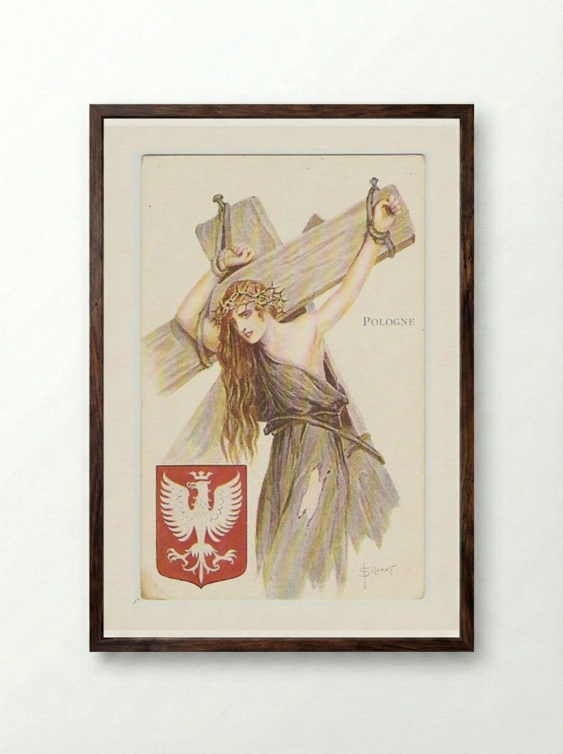 Poland (Pologne) - Sergey Solomko - Framed Print Dark Wood