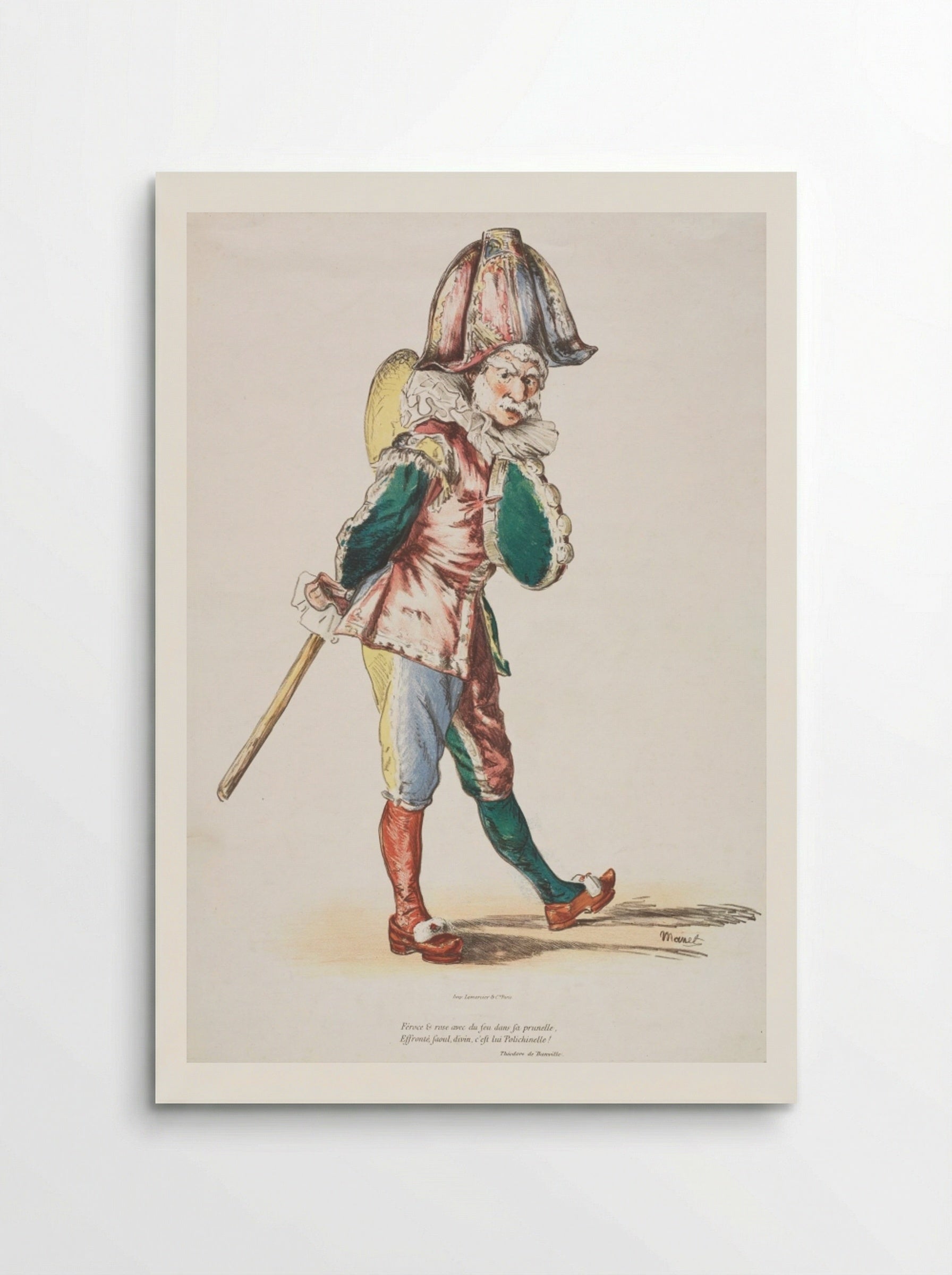 Polichinelle - Édouard Manet - Poster
