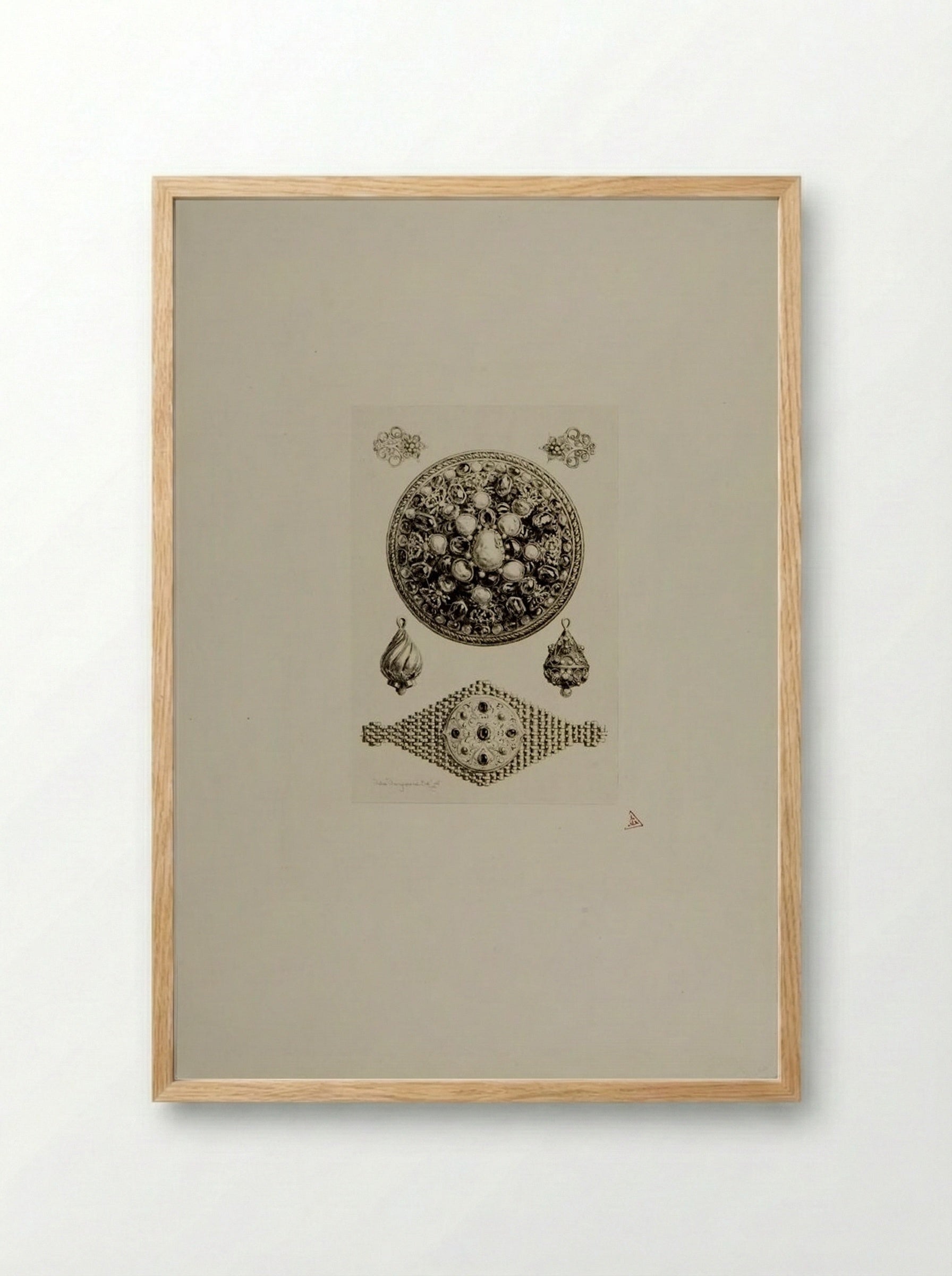 Polish Jewels, A - Jules Ferdinand Jacquemart - Framed Print Wood