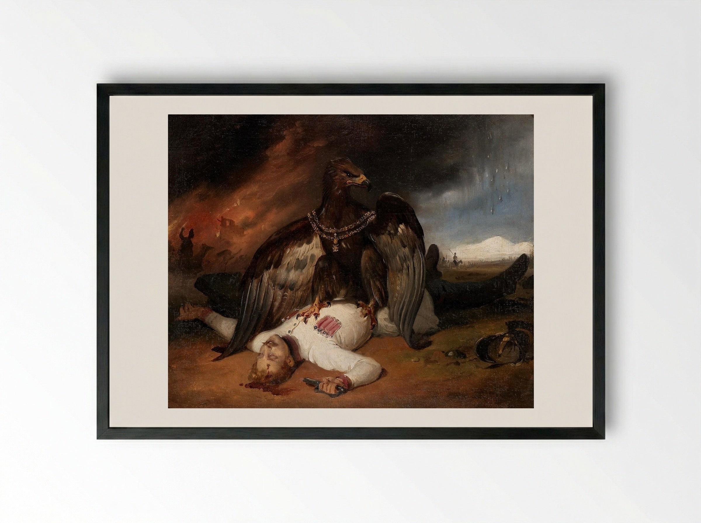 Polish Prometheus - Horace Vernet - Framed Print Black