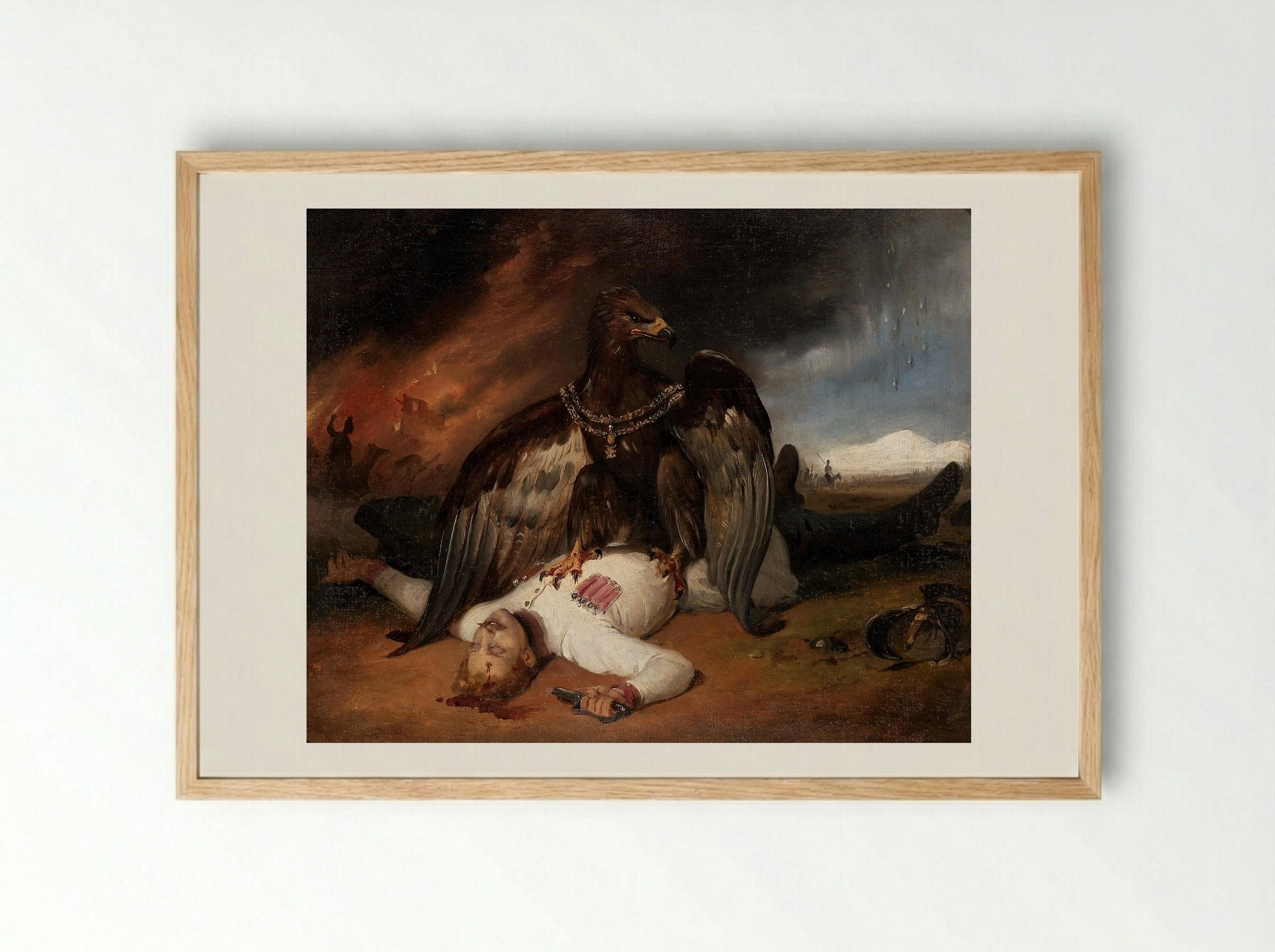 Polish Prometheus - Horace Vernet - Framed Print Wood