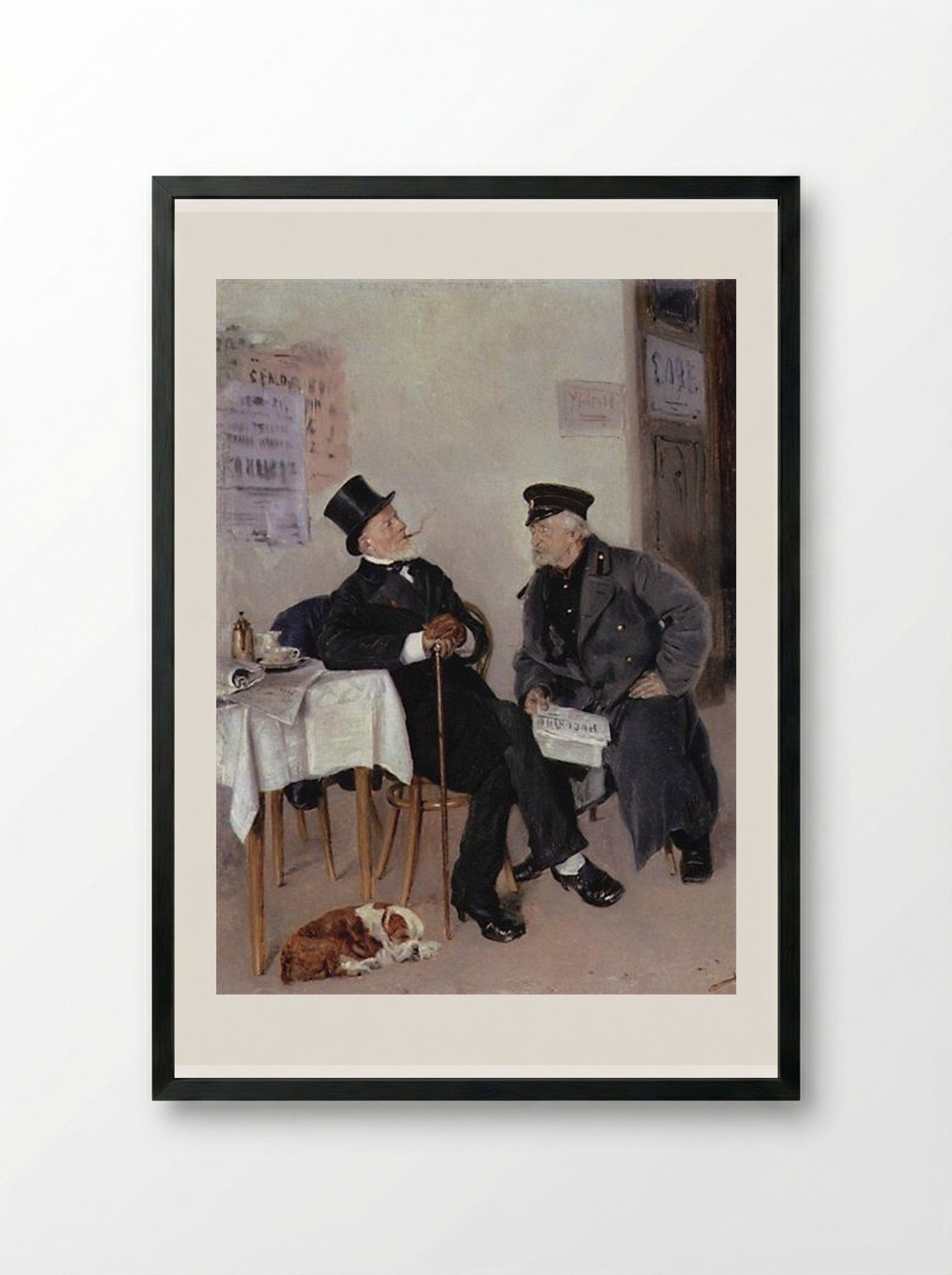 Politicians - Vladimir Makovsky - Framed Print Black