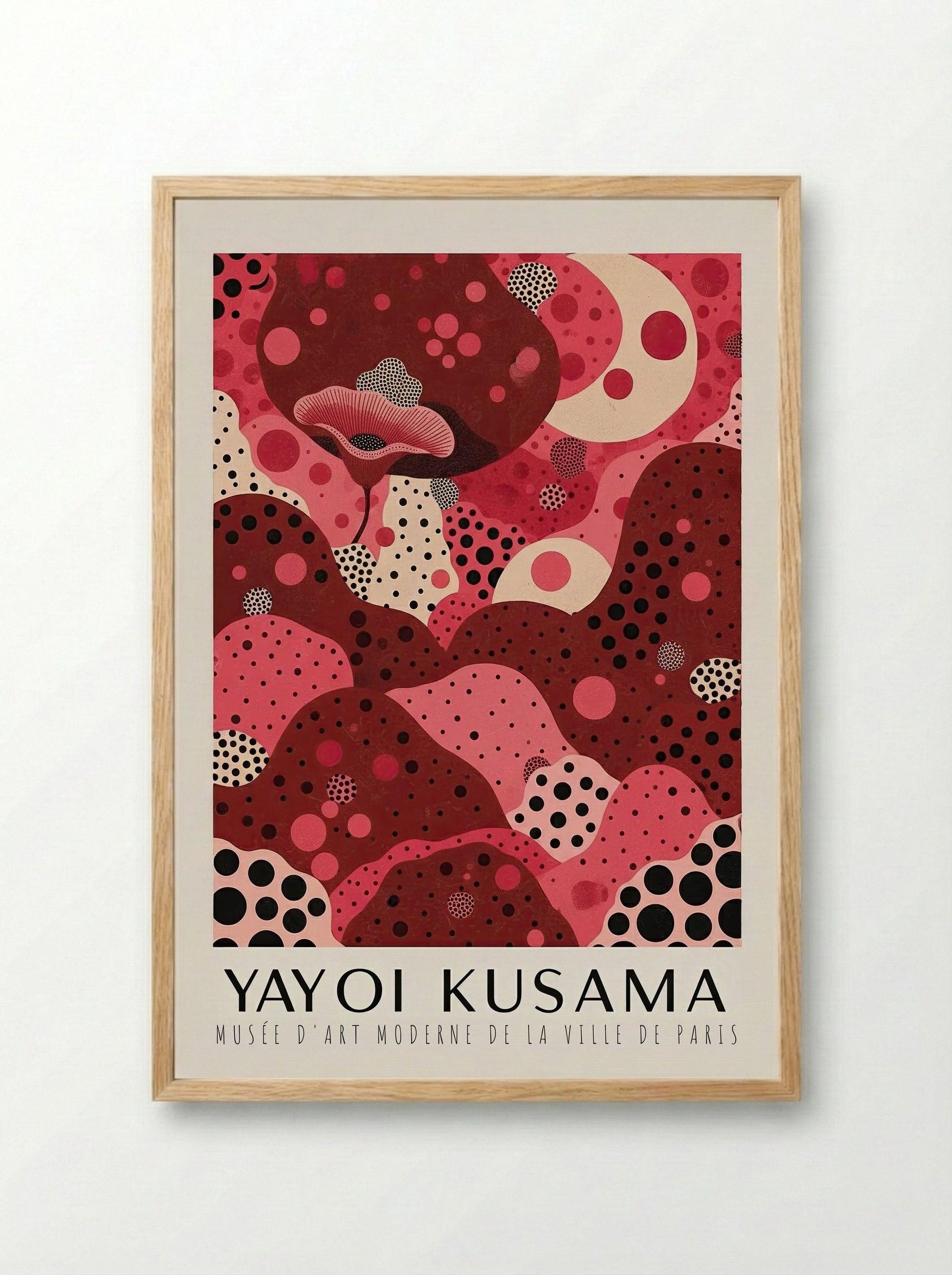 Polka Dot Dreamscape - Yayoi Kusama - Framed Print Wood