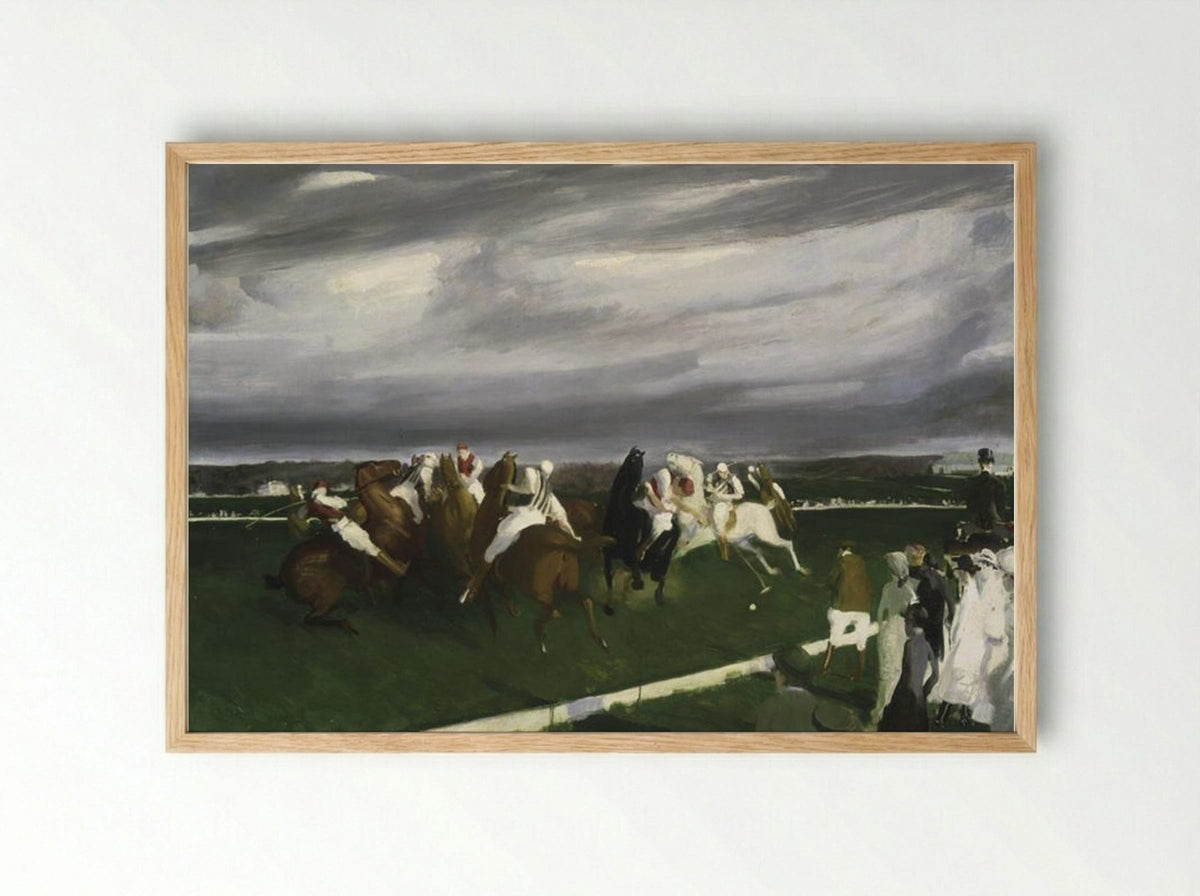 Polo at Lakewood - George Bellows - Framed Print Wood