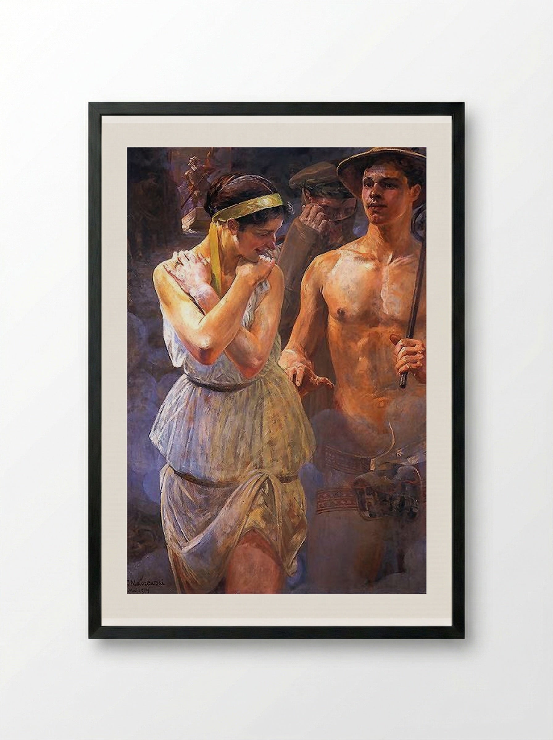 Polonia II - Jacek Malczewski - Framed Print Black
