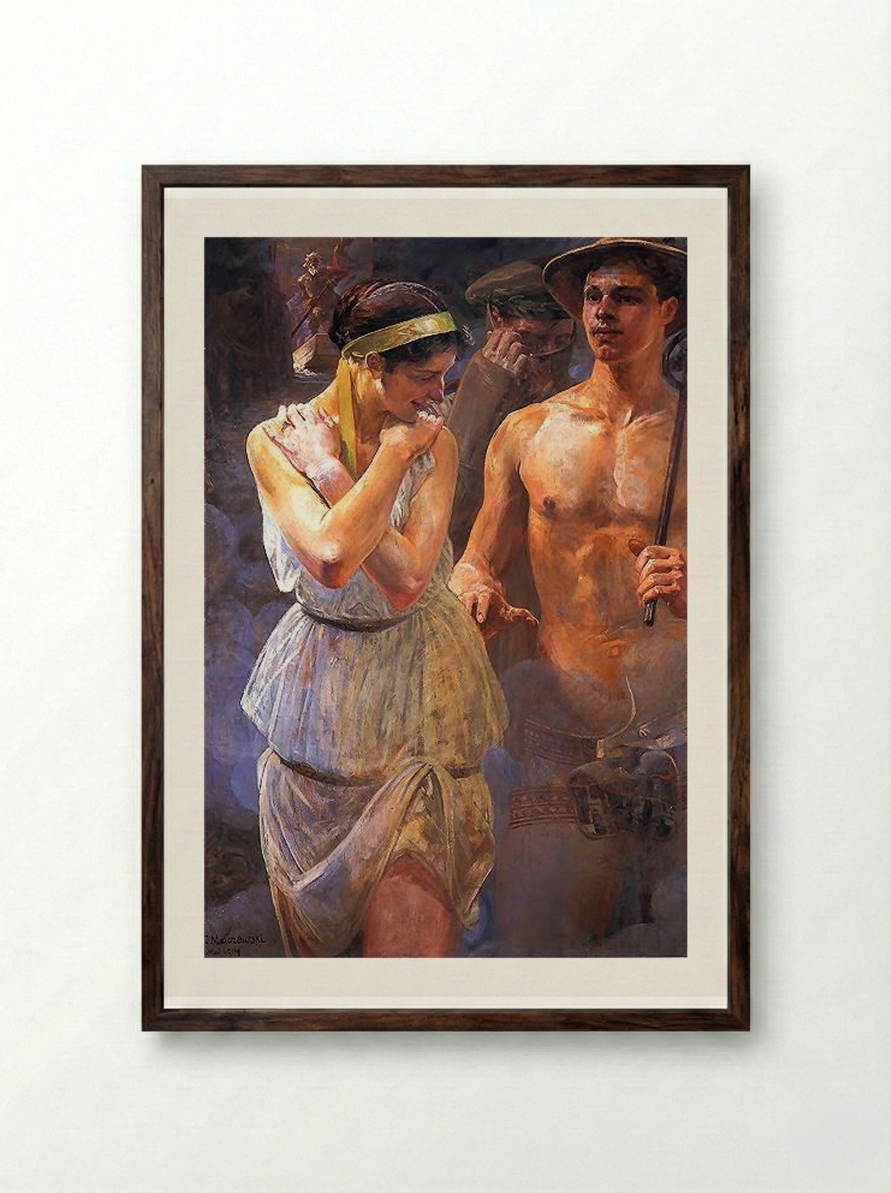 Polonia II - Jacek Malczewski - Framed Print Dark Wood
