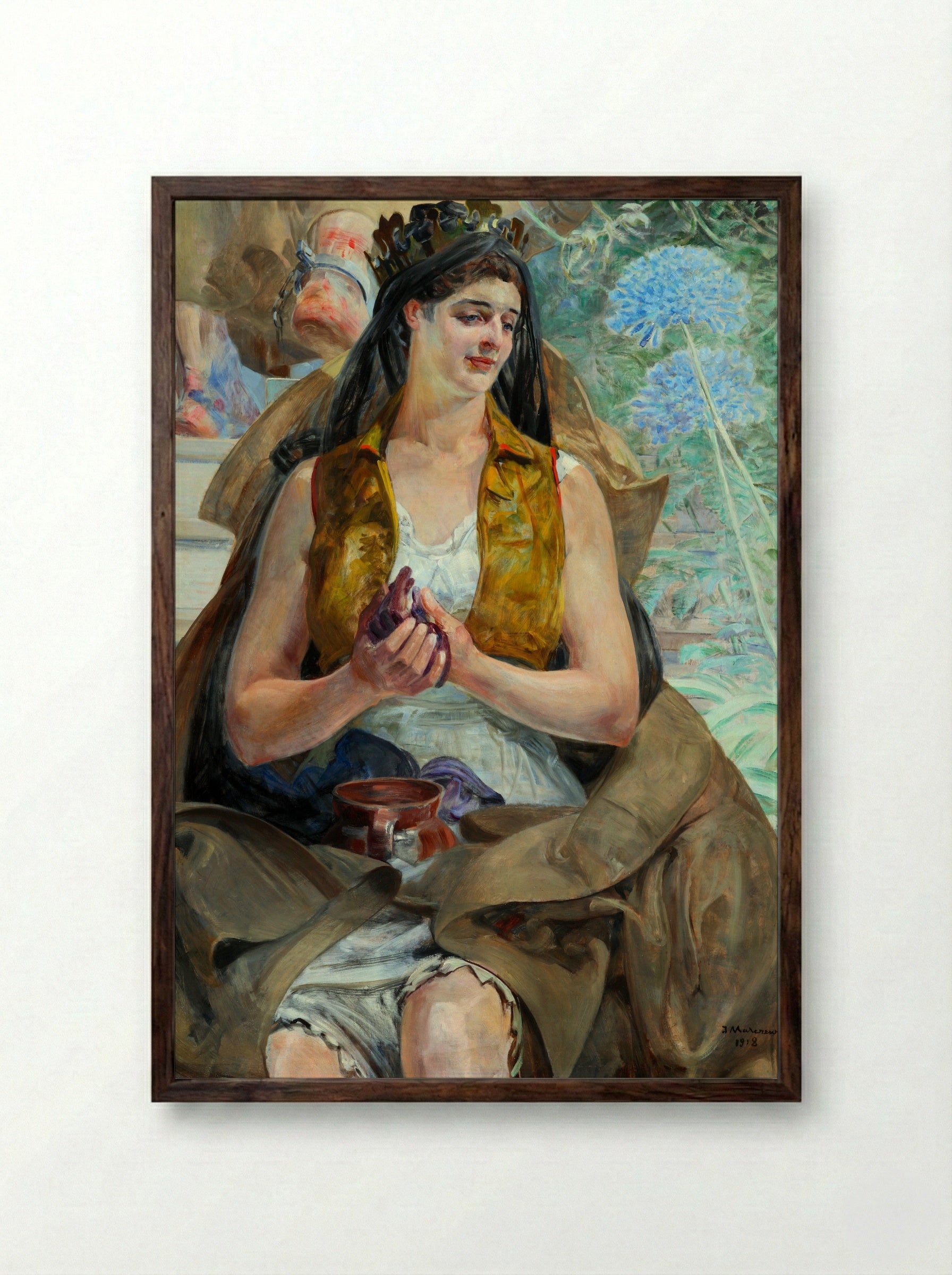 Polonia - Jacek Malczewski - Framed Print Dark Wood