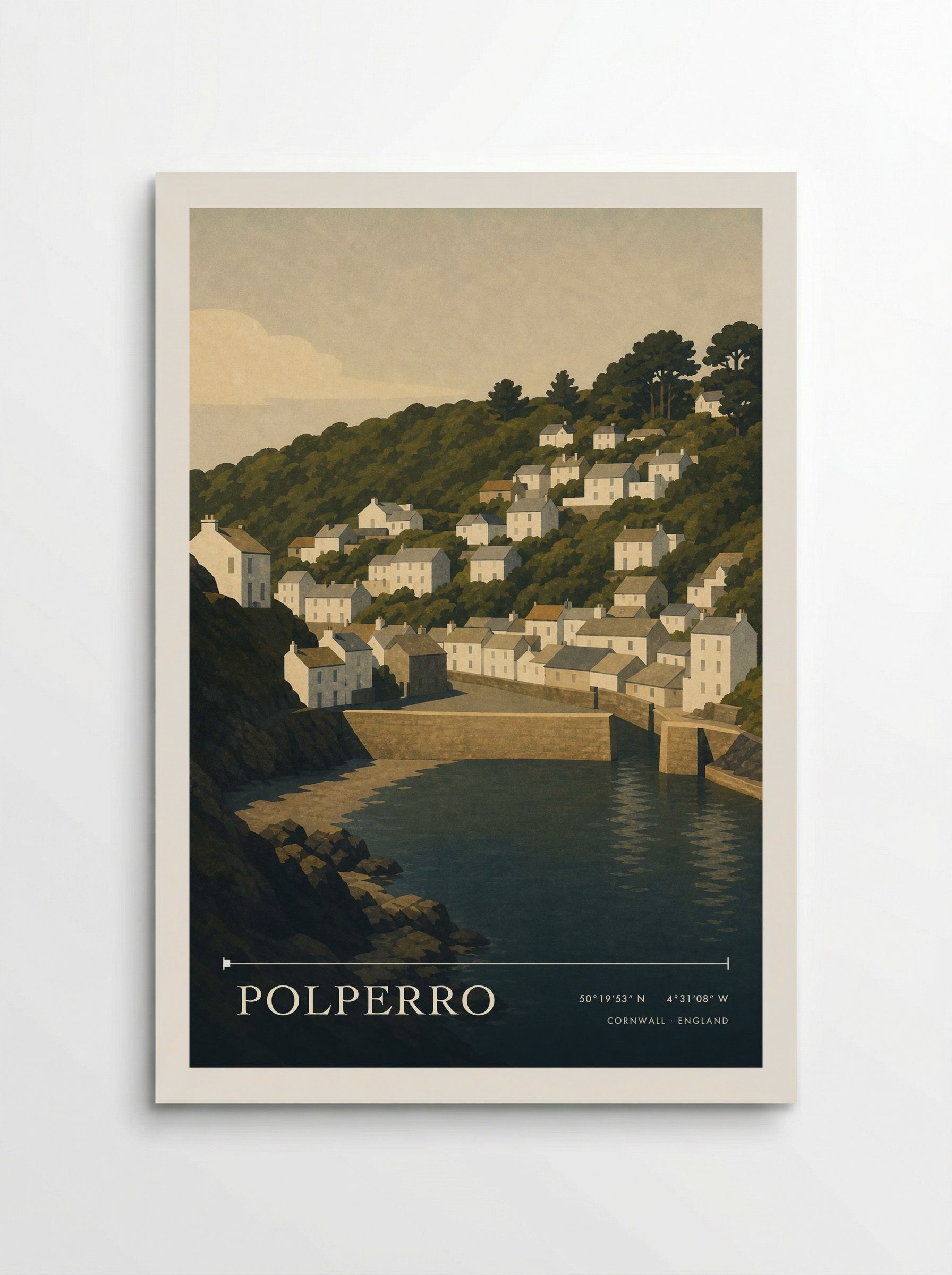 Polperro Cornwall England Travel Poster - Poster