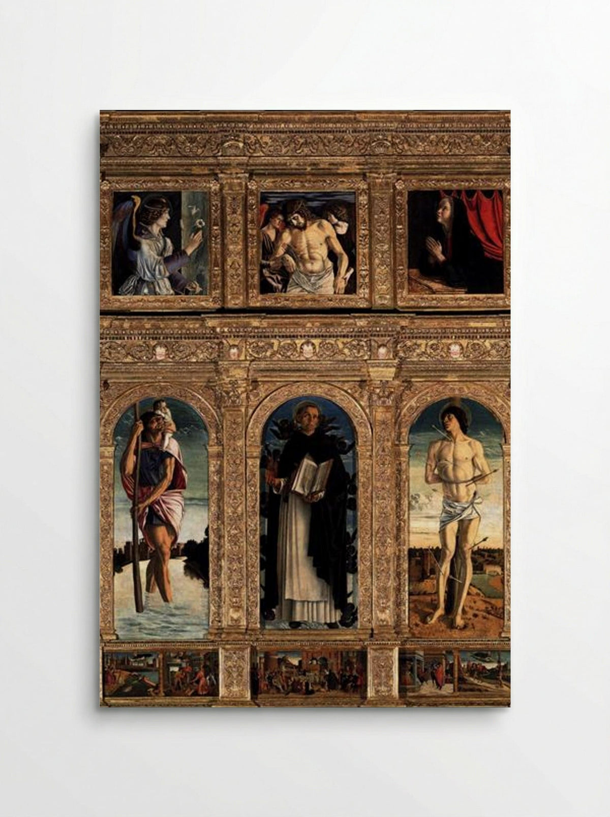 Polyptych of San Vincenzo Ferreri - Giovanni Bellini - Poster